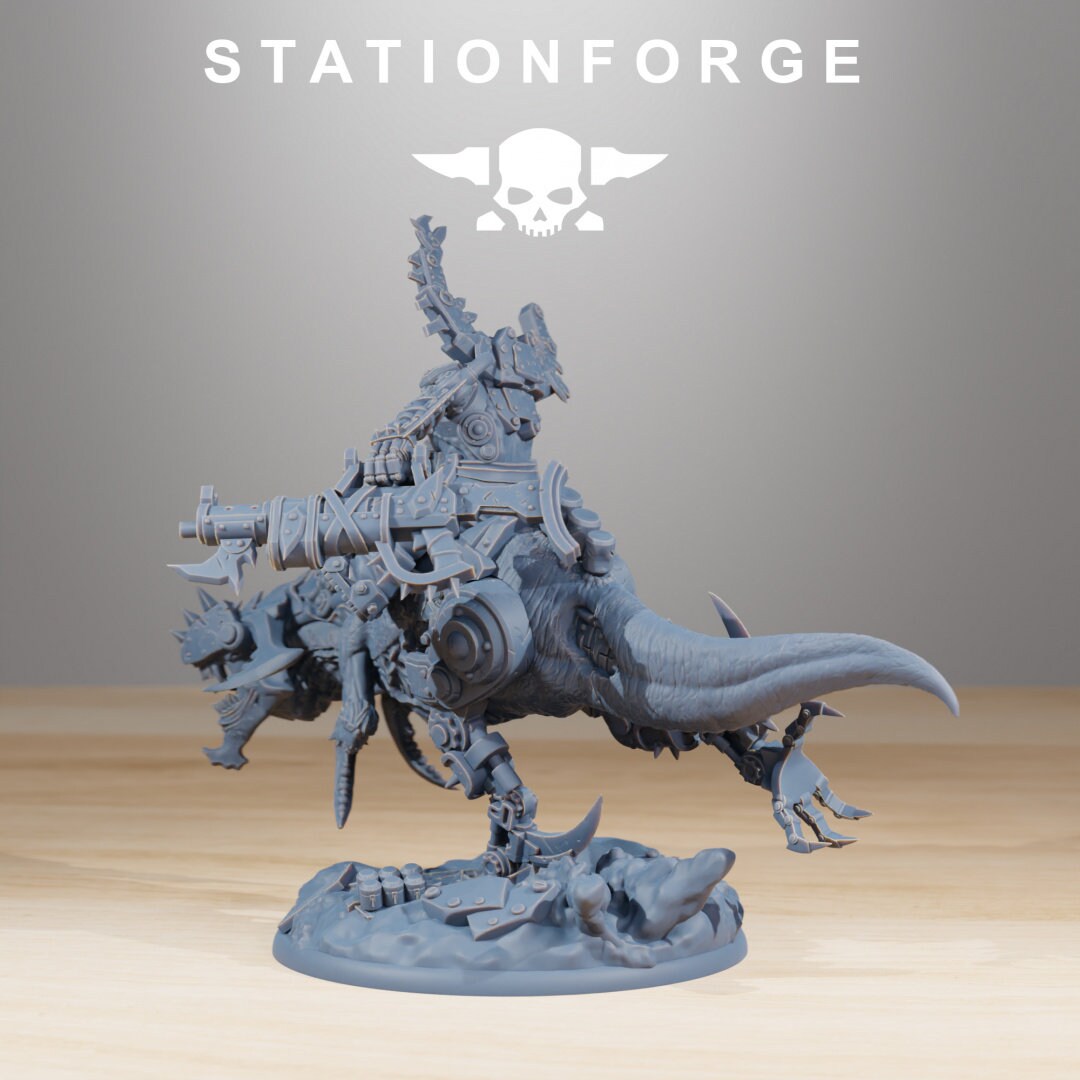 Orkaz Beast Boss 32mm sci-fi fantasy miniature for tabletop games grimdark RPGs dnd wargaming miniature dungeons and dragons