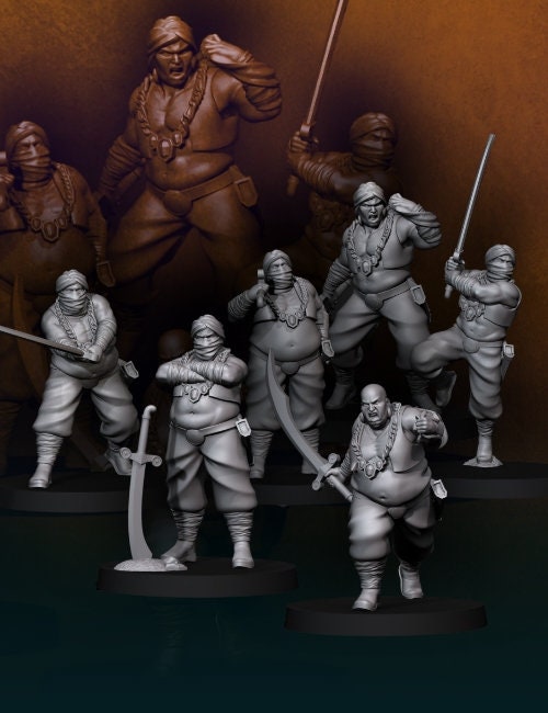Merchant Guard 28mm miniatures dnd minis fantasy miniatures dungeons and dragons miniatures  wargaming miniatures tabletop wargames