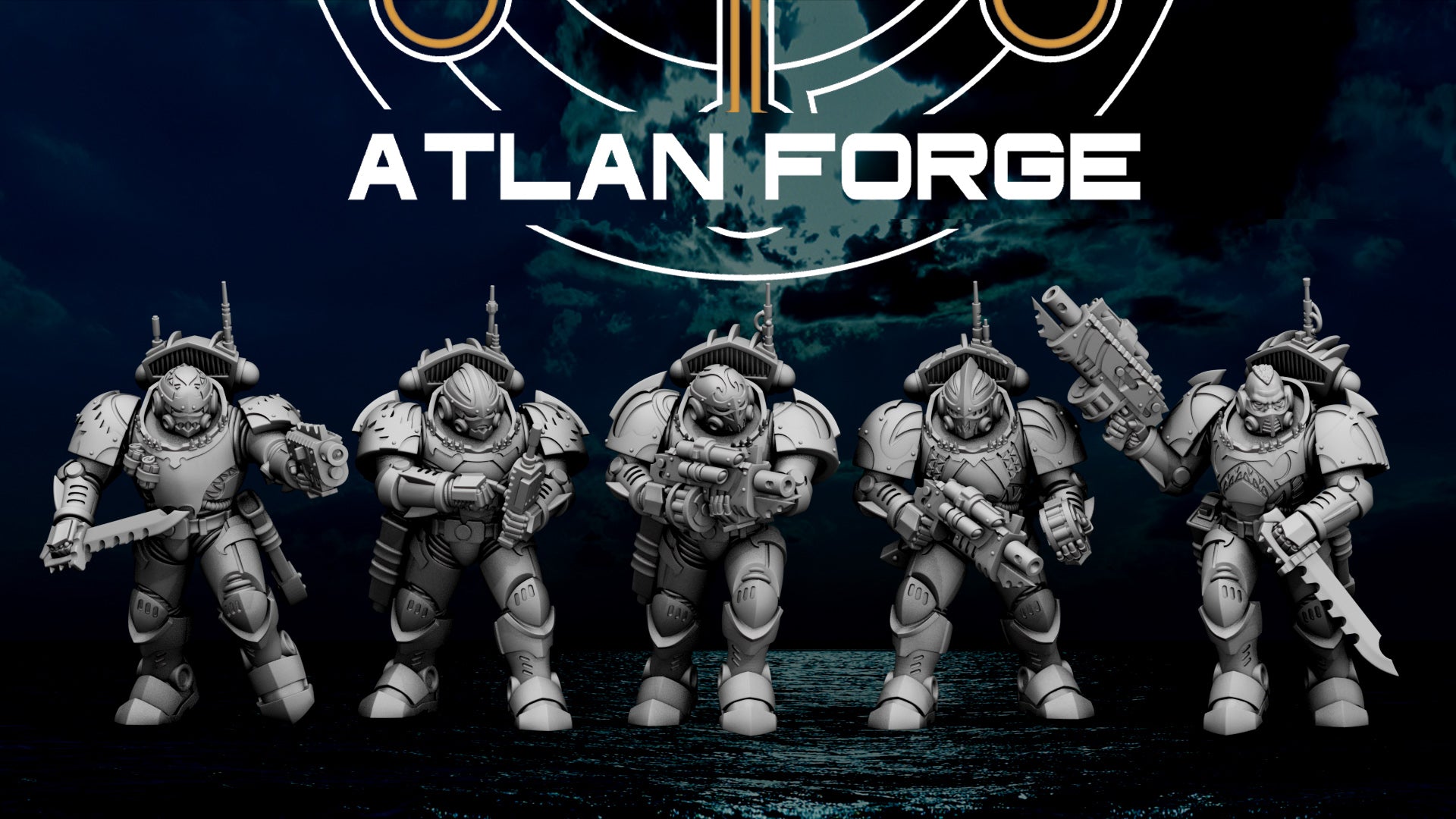 Wai Toa Strike Force 32mm Resin Miniatures – Grimdark Sci Fi Army for Wargaming