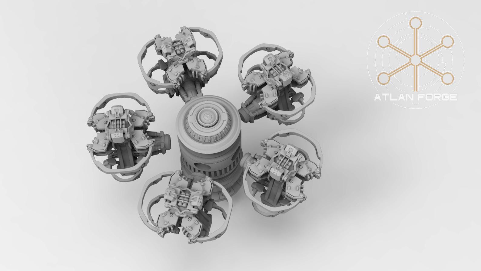 Landing Pod 32mm scale sci-fi fantasy for tabletop games grimdark RPGs dnd wargaming miniature dungeons and dragons