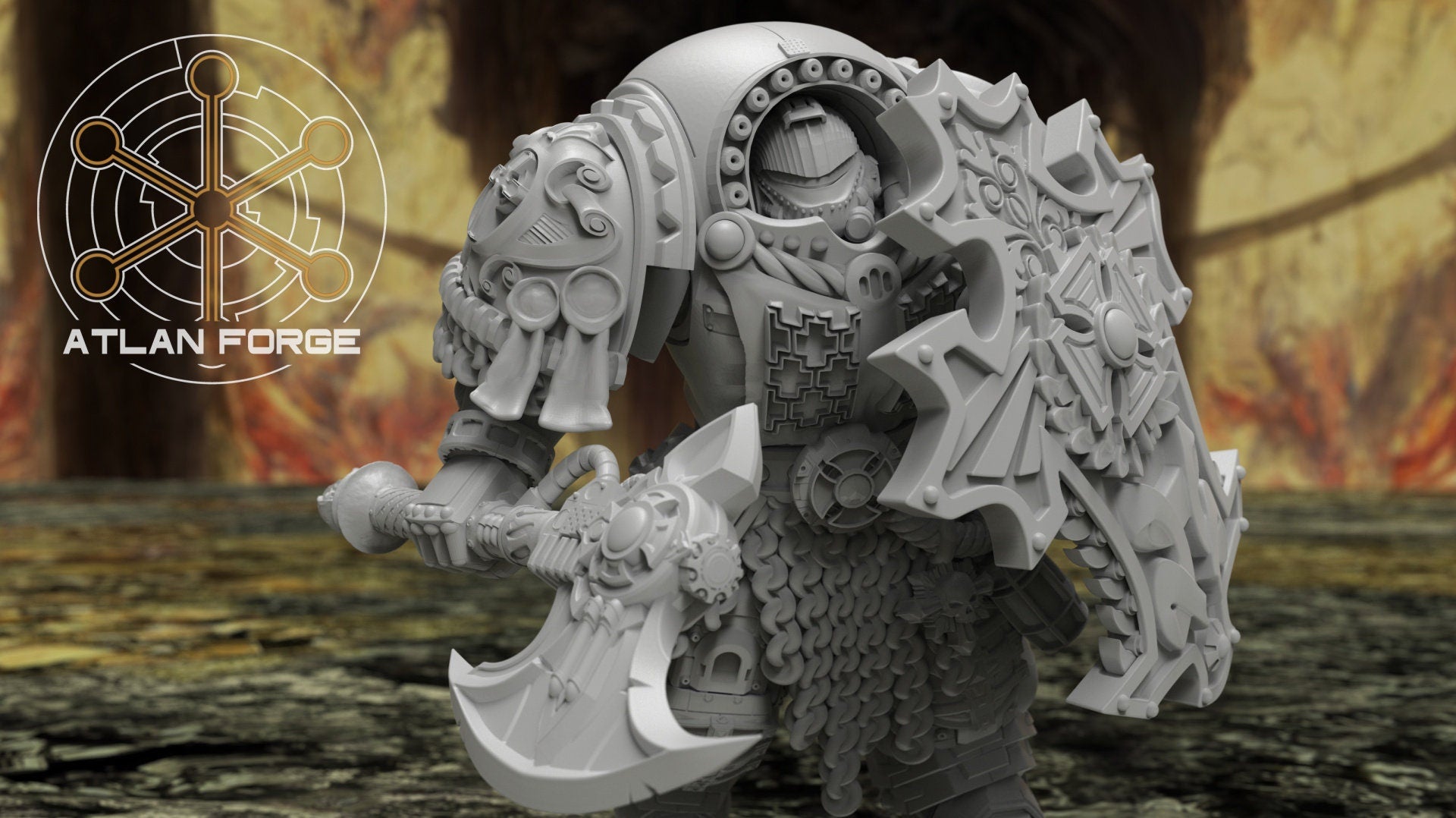 Templar Assault Crusaders 32mm sci-fi fantasy miniature for tabletop games grimdark RPGs dnd wargaming miniature dungeons and dragons