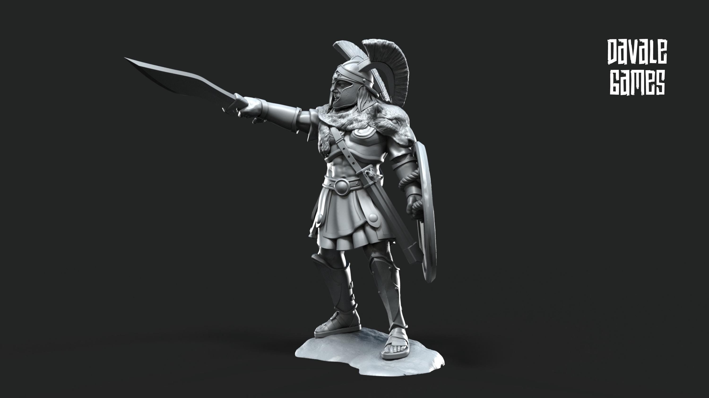 Jason roman warrior 28mm miniatures dnd minis fantasy miniatures dungeons and dragons miniatures painting wargaming miniatures tabletop