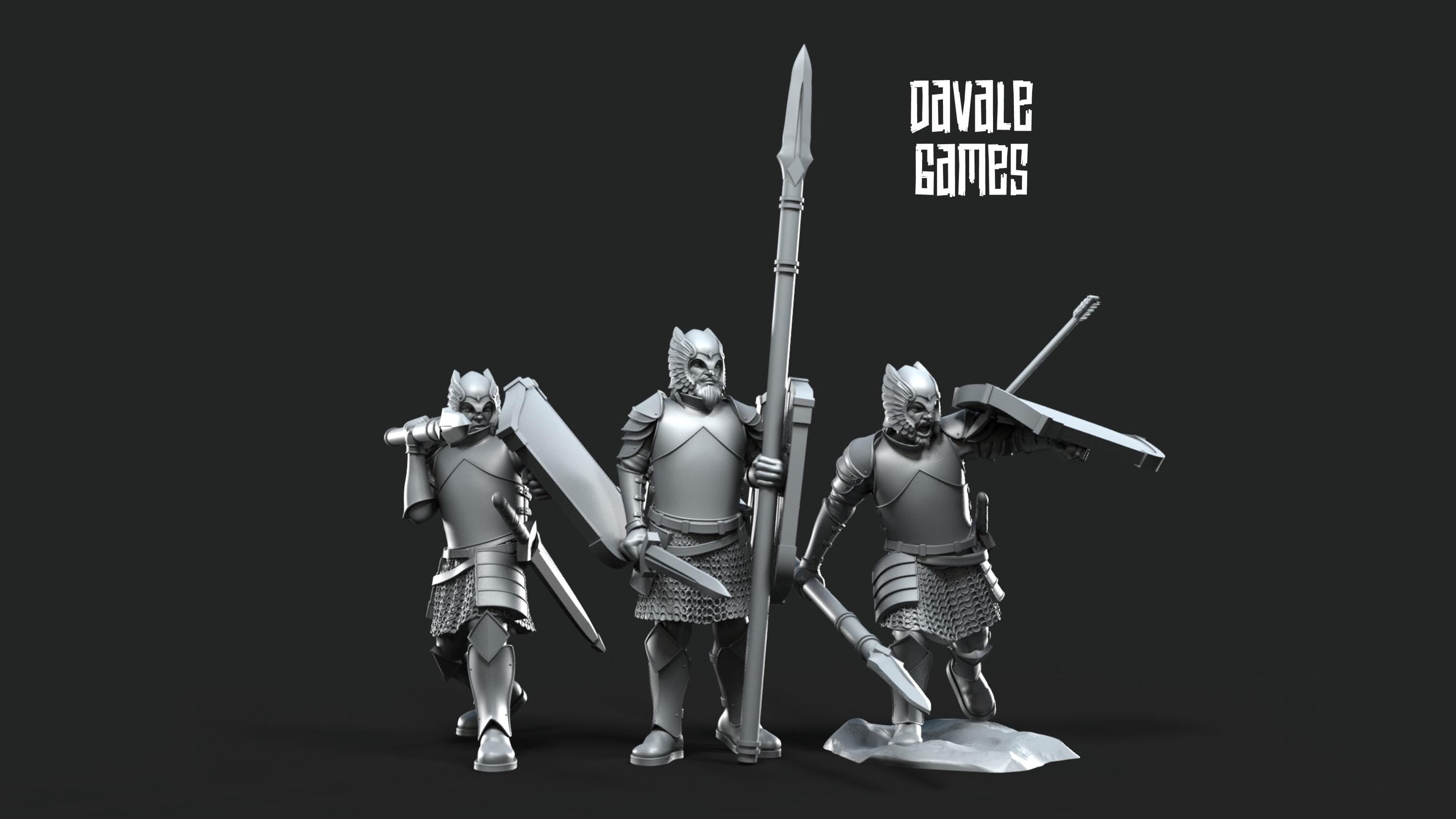Grey Castle Spear Warriors