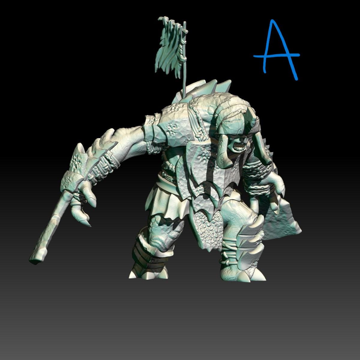 Armoured Troll 28mm miniatures dnd gift fantasy miniatures dungeons and dragons minis wargaming miniatures tabletop wargames miniature