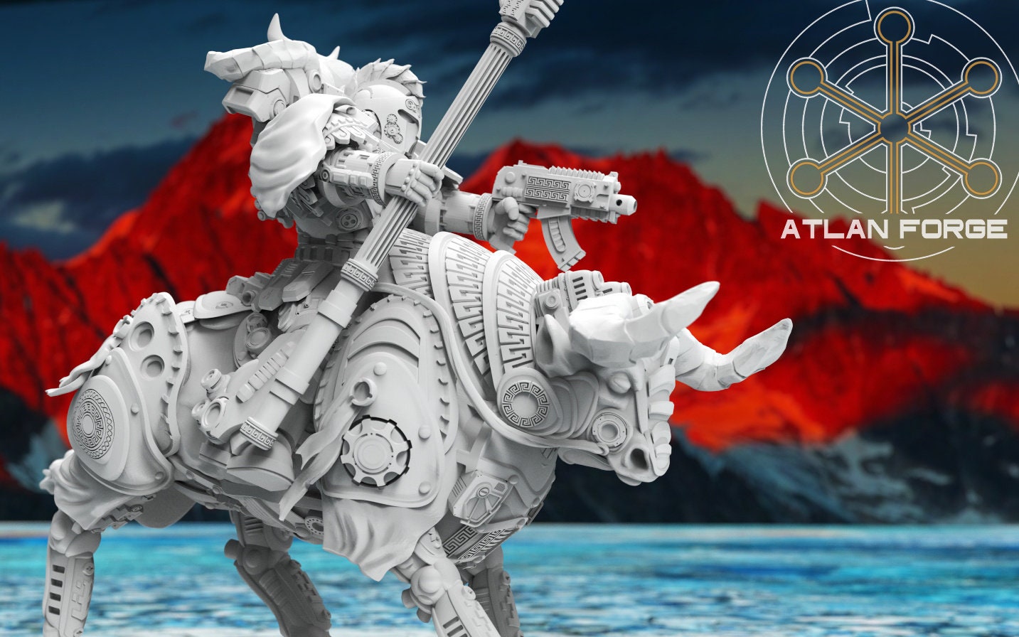 Minoan Bull Riders 32mm wargame miniatures fantasy dnd wargaming minis dungeons and dragons painting gift RPG tabletop minis