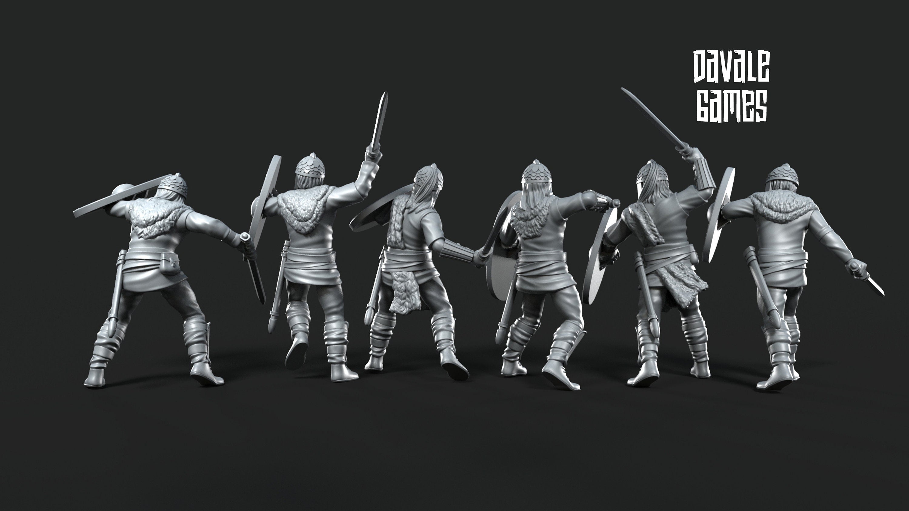 Gepids Soldiers 28mm miniatures dnd minis fantasy miniatures dungeons and dragons miniatures painting wargaming miniatures tabletop wargames