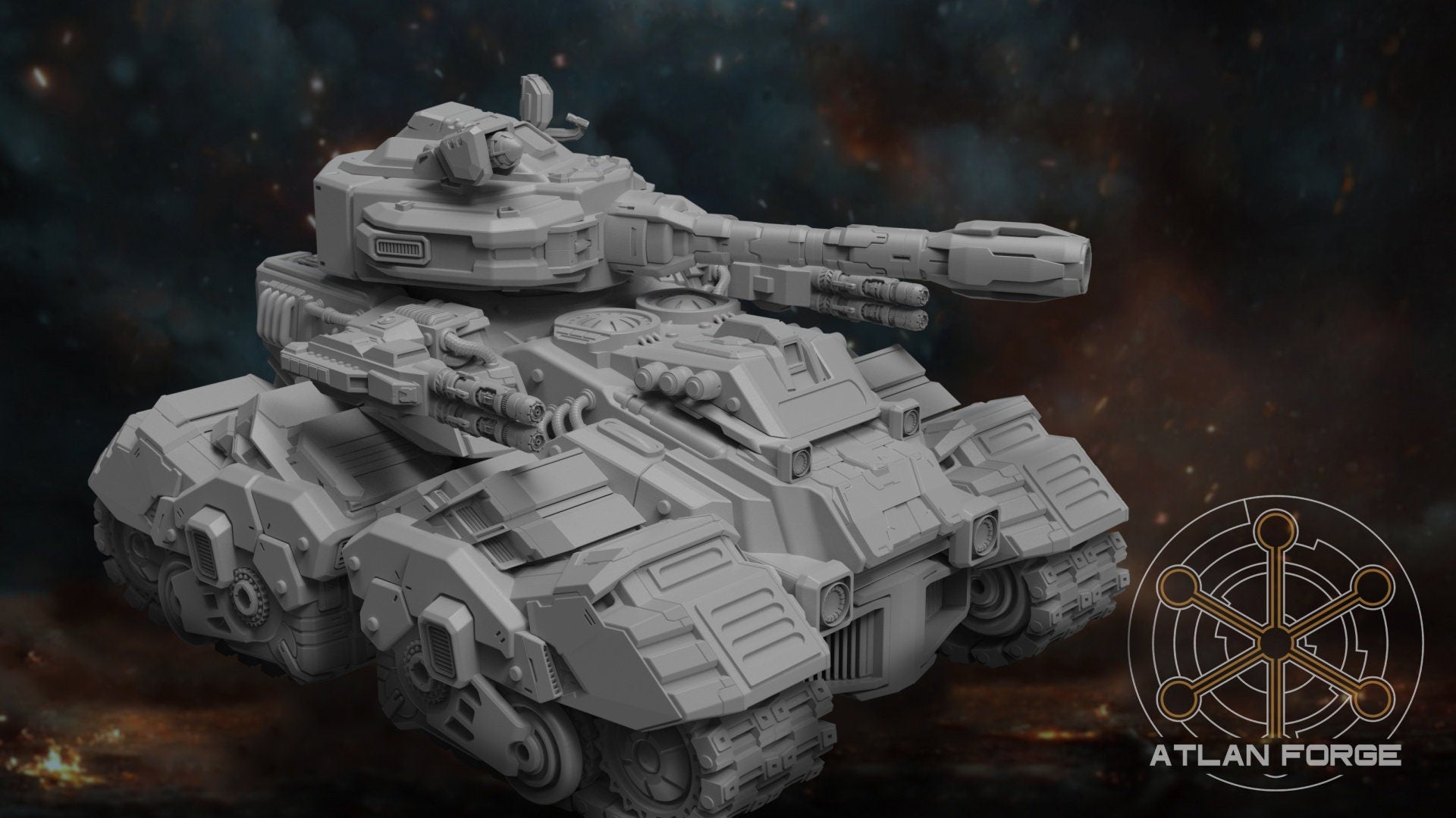 Smilodon Battle Tank 32mm sci-fi fantasy miniature for tabletop games grimdark RPGs dnd wargaming miniature dungeons and dragons