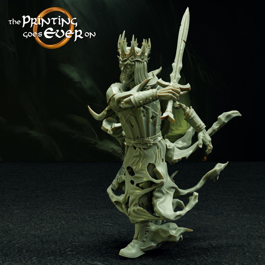 Ghost King Army of dead 28mm miniature dungeon and dragons fantasy wargaming miniature tabletop fantasy wargame miniature painting dnd