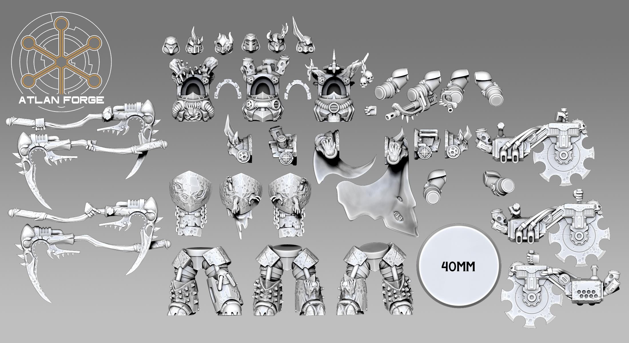 Manus Mortis Gorebringers 32mm sci-fi fantasy for tabletop games grimdark RPGs dnd wargaming miniature dungeons and dragons