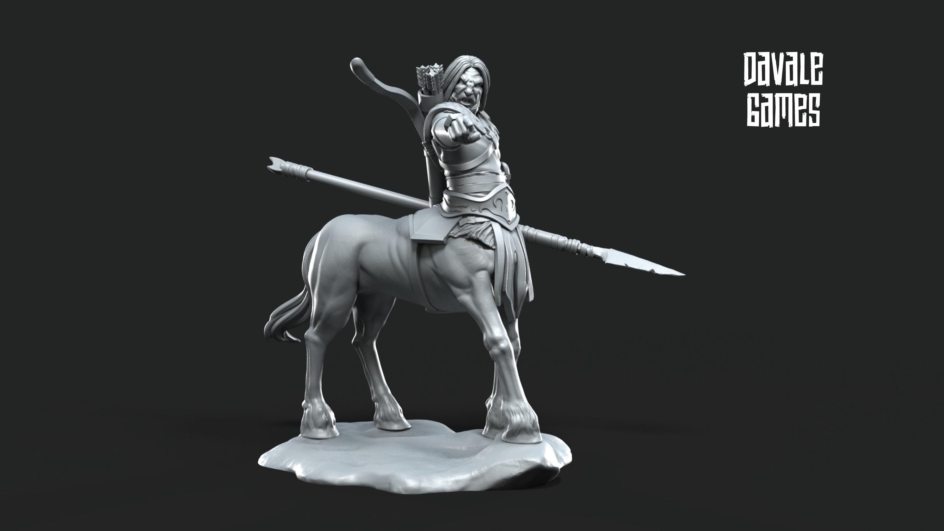 Centaurs with Lance tribe 28mm miniatures dnd fantasy miniatures dungeons & dragons miniatures painting tabletop wargames