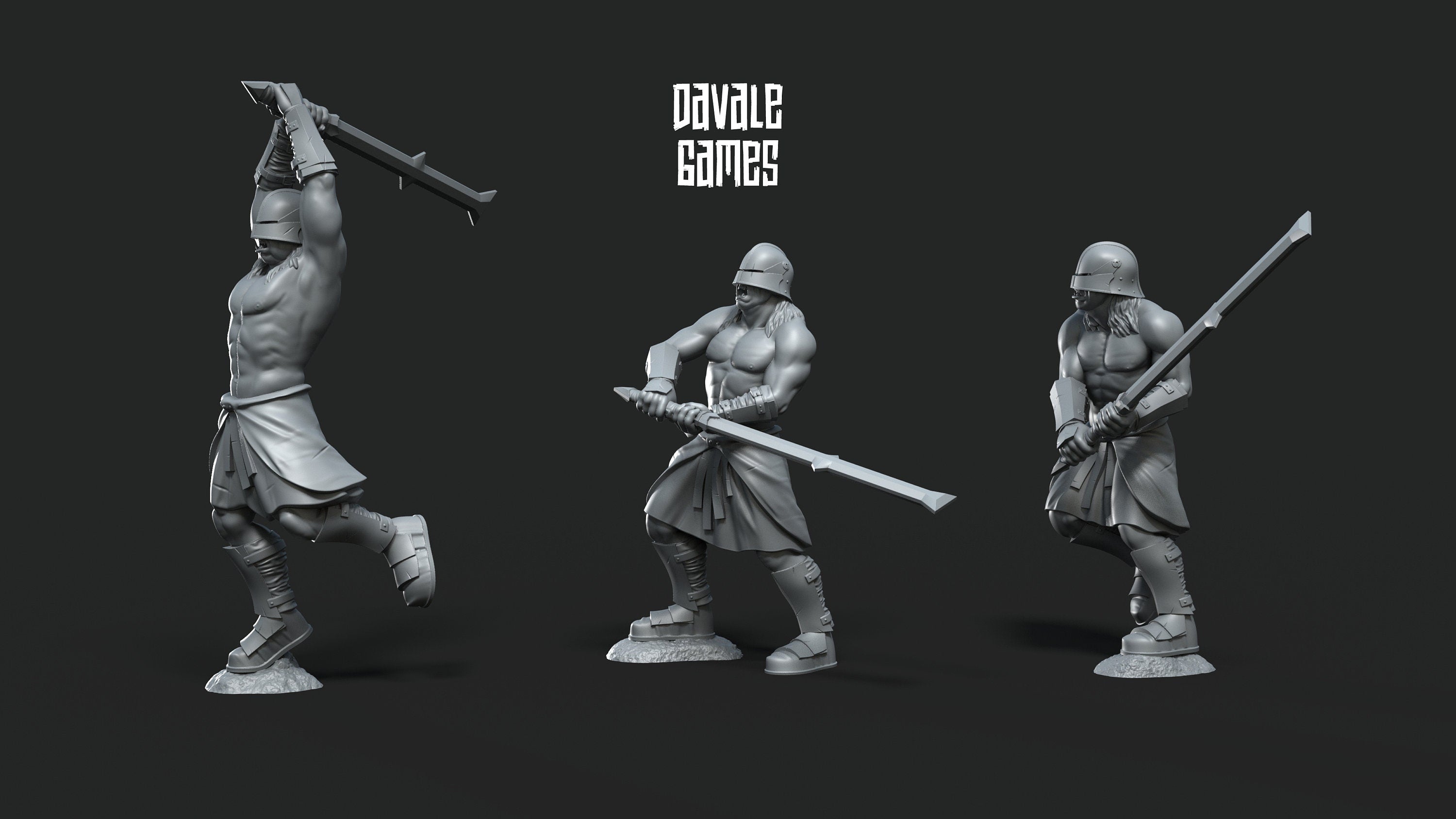 Blood Handed bersekers 28mm miniatures dnd fantasy miniatures dungeons and dragons wargaming miniatures tabletop wargames miniature
