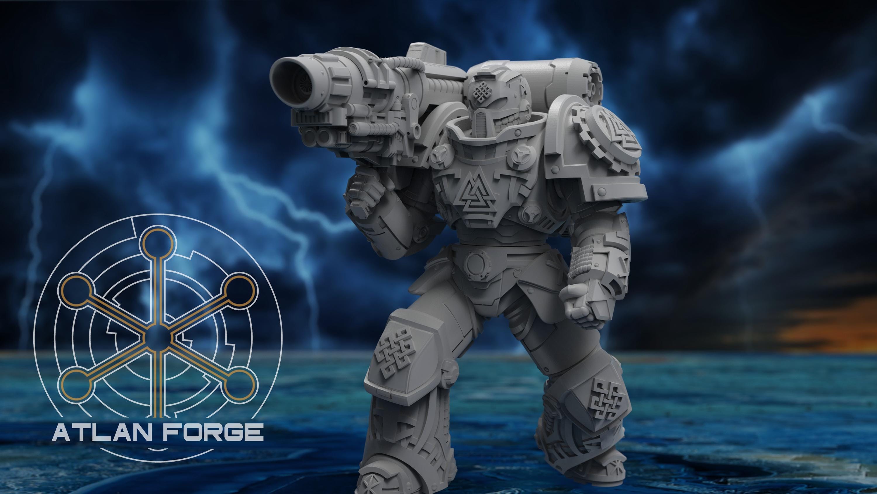 Asgardian Demolishers 32mm sci-fi fantasy miniature for tabletop games grimdark RPGs dnd wargaming miniature dungeons and dragons