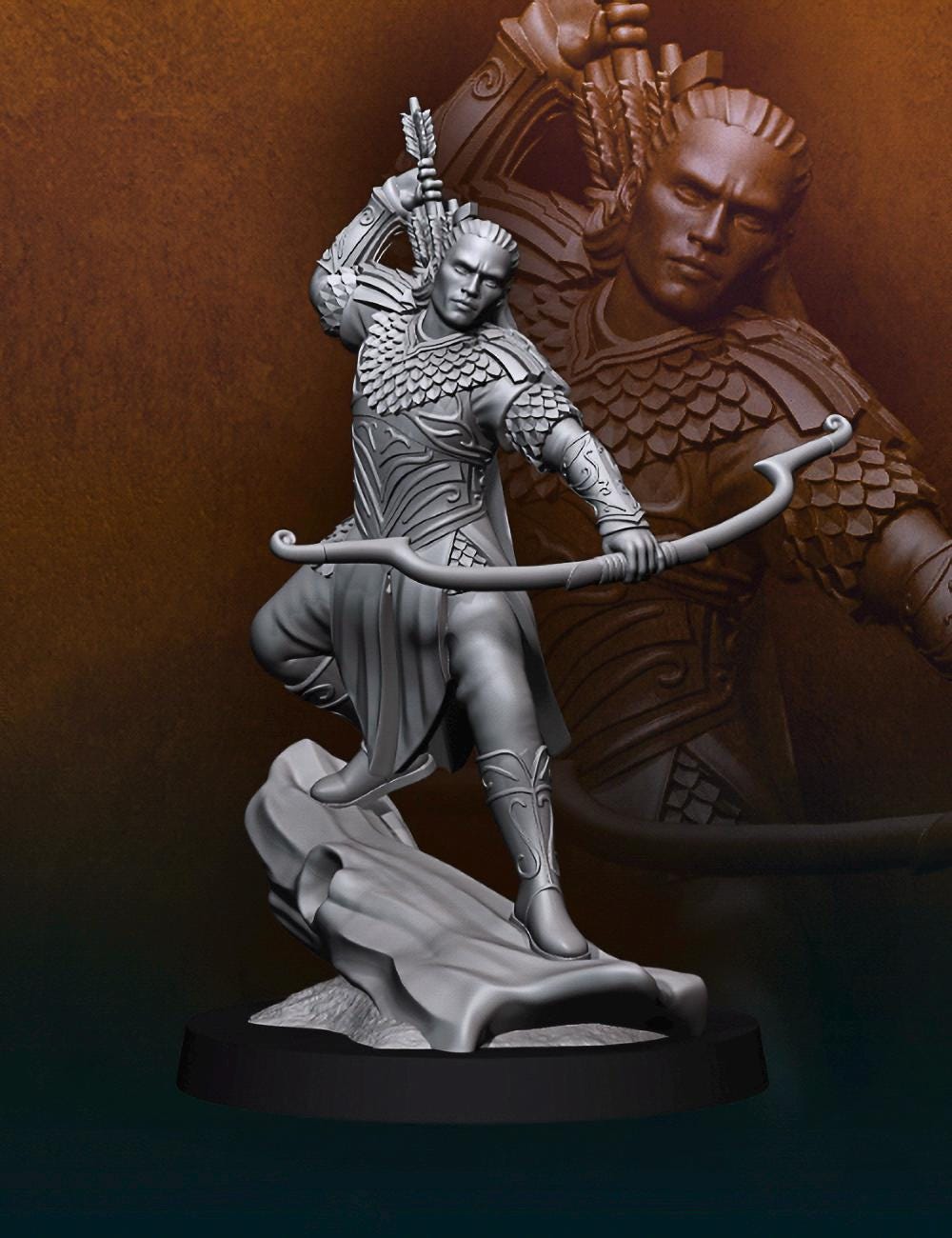 forest Prince 28mm fantasy wargaming miniature lotr dungeons and dragons minis tabletop wargames miniatures for painting gift mesbg