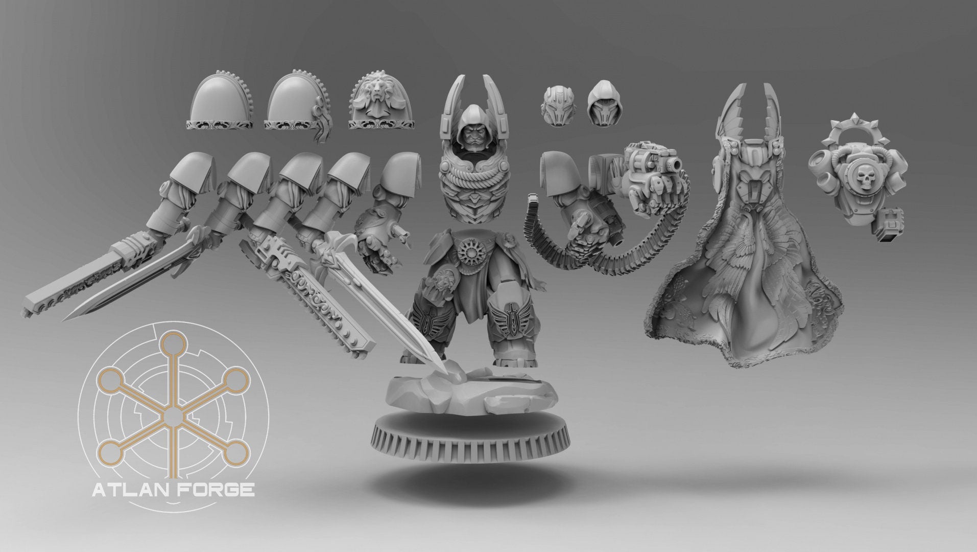 Angelic Aegis Captain 32mm wargame fantasy miniature dnd wargaming miniature dungeons and dragons painting gift RPG tabletop minis
