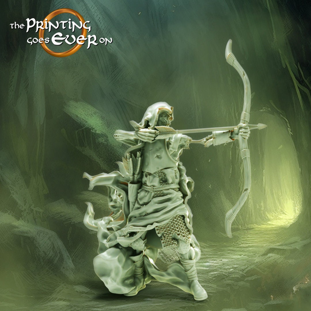 Ghost Archers undead 28mm miniature dungeon and dragons fantasy wargaming miniature tabletop fantasy wargame miniature painting dnd