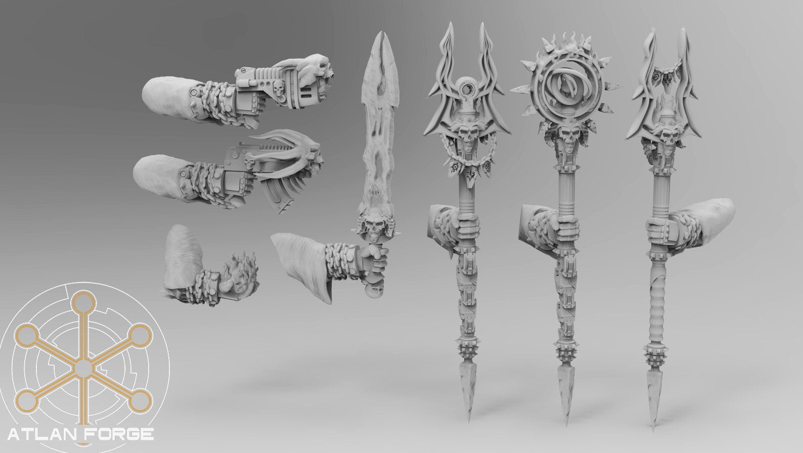 Daemon Sorcerers of hades 32mm sci-fi fantasy miniature for tabletop games grimdark RPGs dnd wargaming miniature dungeons and dragons.
