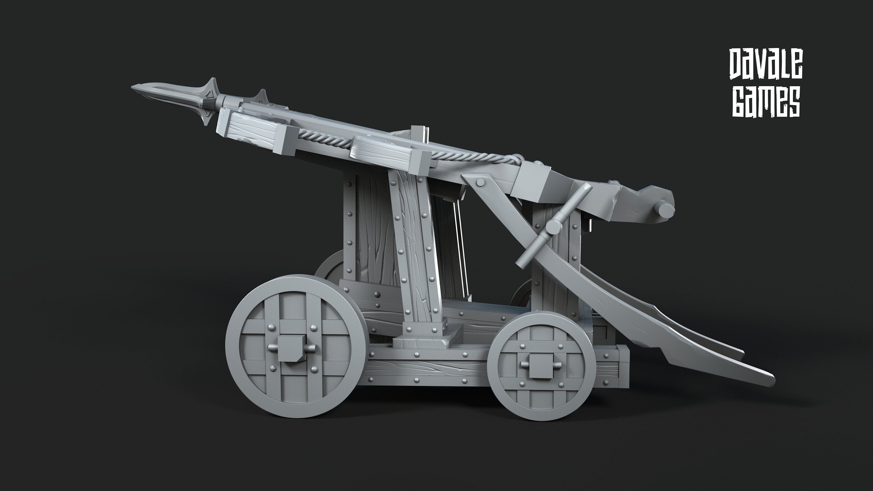 Silver Goat Dwarf Ballista 28mm miniatures fantasy dungeons and dragons miniature wargaming miniatures tabletop dnd dwarf army miniatures