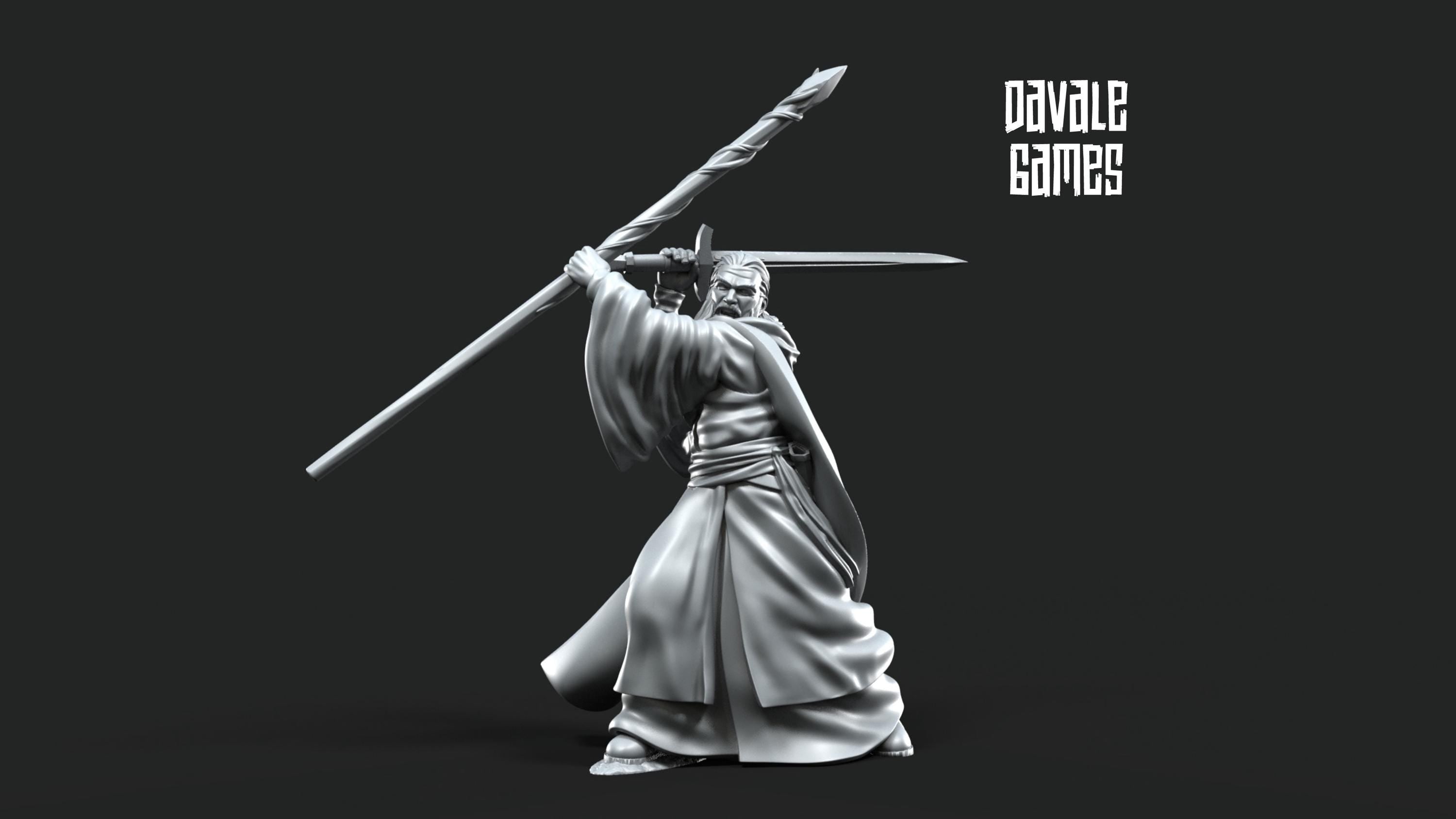 Gaënale the Mage White Light 28mm miniatures dnd minis fantasy miniatures dungeons and dragons painting wargaming miniatures tabletop