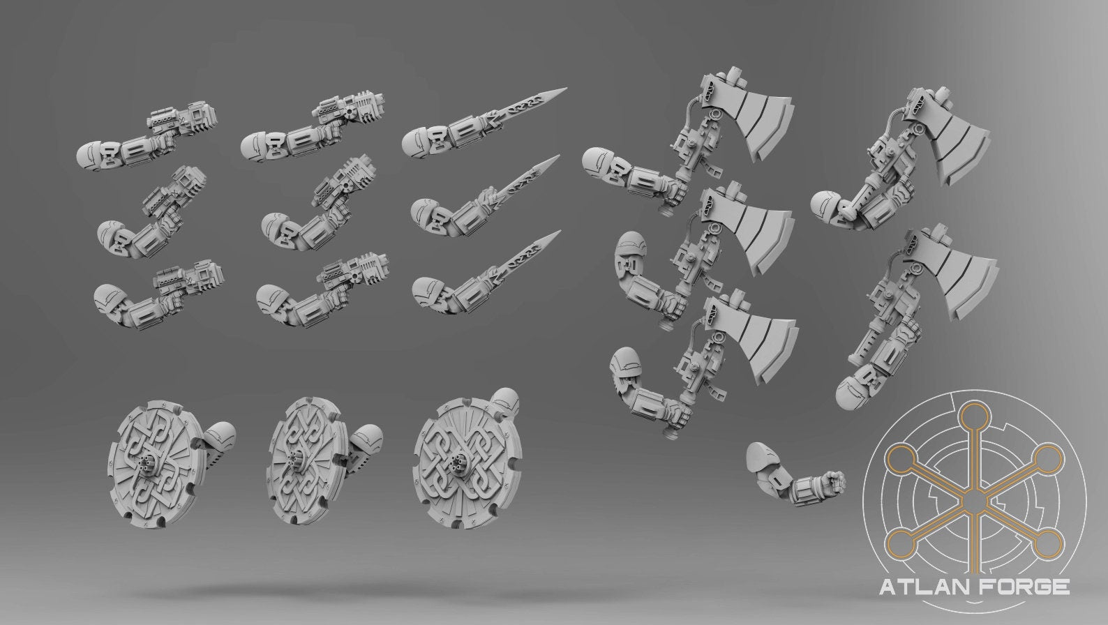 Asgardian Veterans 32mm miniatures grimdark fantasy miniature dnd wargaming miniature dungeons and dragons gift RPG tabletop minis