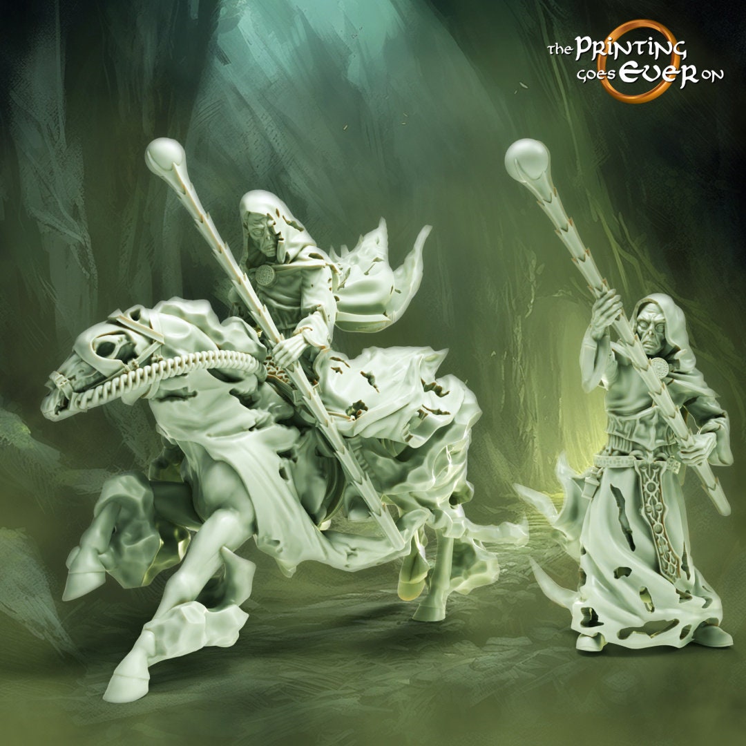 Ghost Mage Army of dead 28mm miniature dungeon and dragons fantasy wargaming miniature tabletop fantasy wargame miniature painting dnd