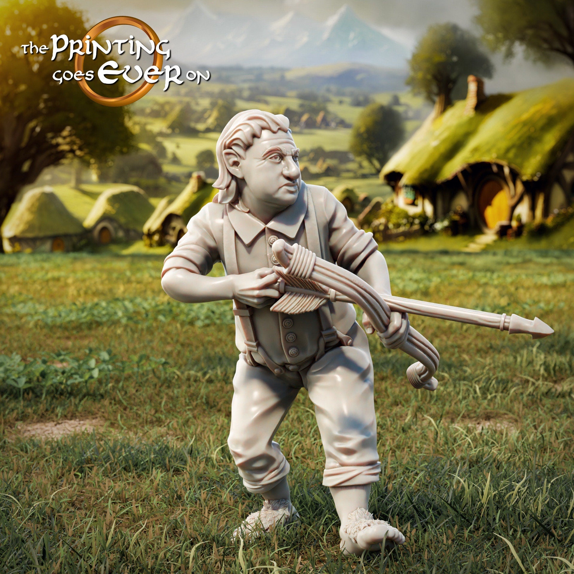 Halfling bowmen 28mm dnd miniature dungeon and dragons fantasy wargaming miniature tabletop wargame miniature for painting