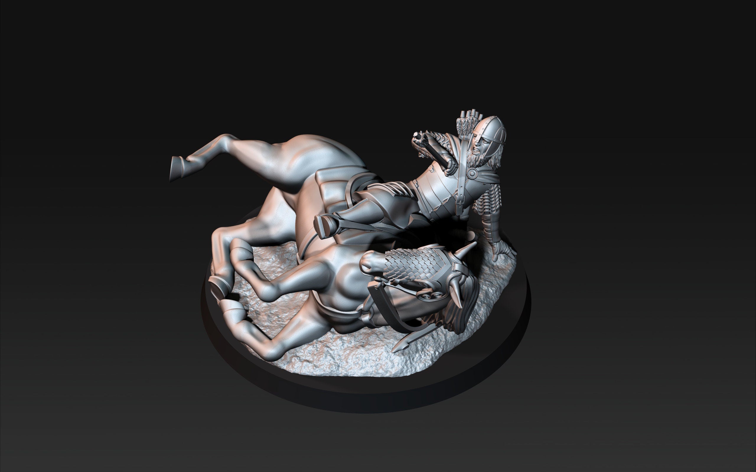 Objective markers dying horse 28mm miniature dungeon and dragons fantasy wargaming miniature tabletop wargame miniature for painting gift