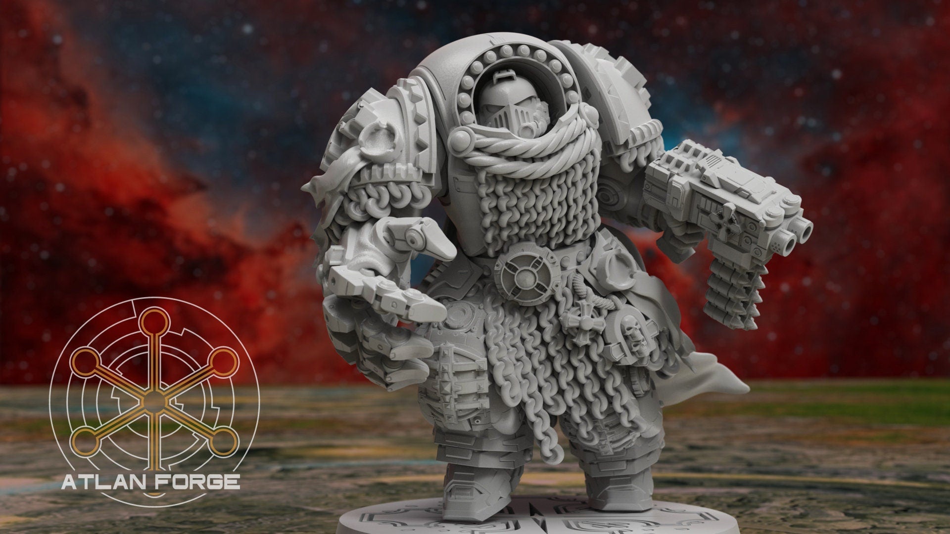 Templar Crusader captain 32mm wargame fantasy miniature dnd wargaming miniature dungeons and dragons painting gift RPG tabletop minis
