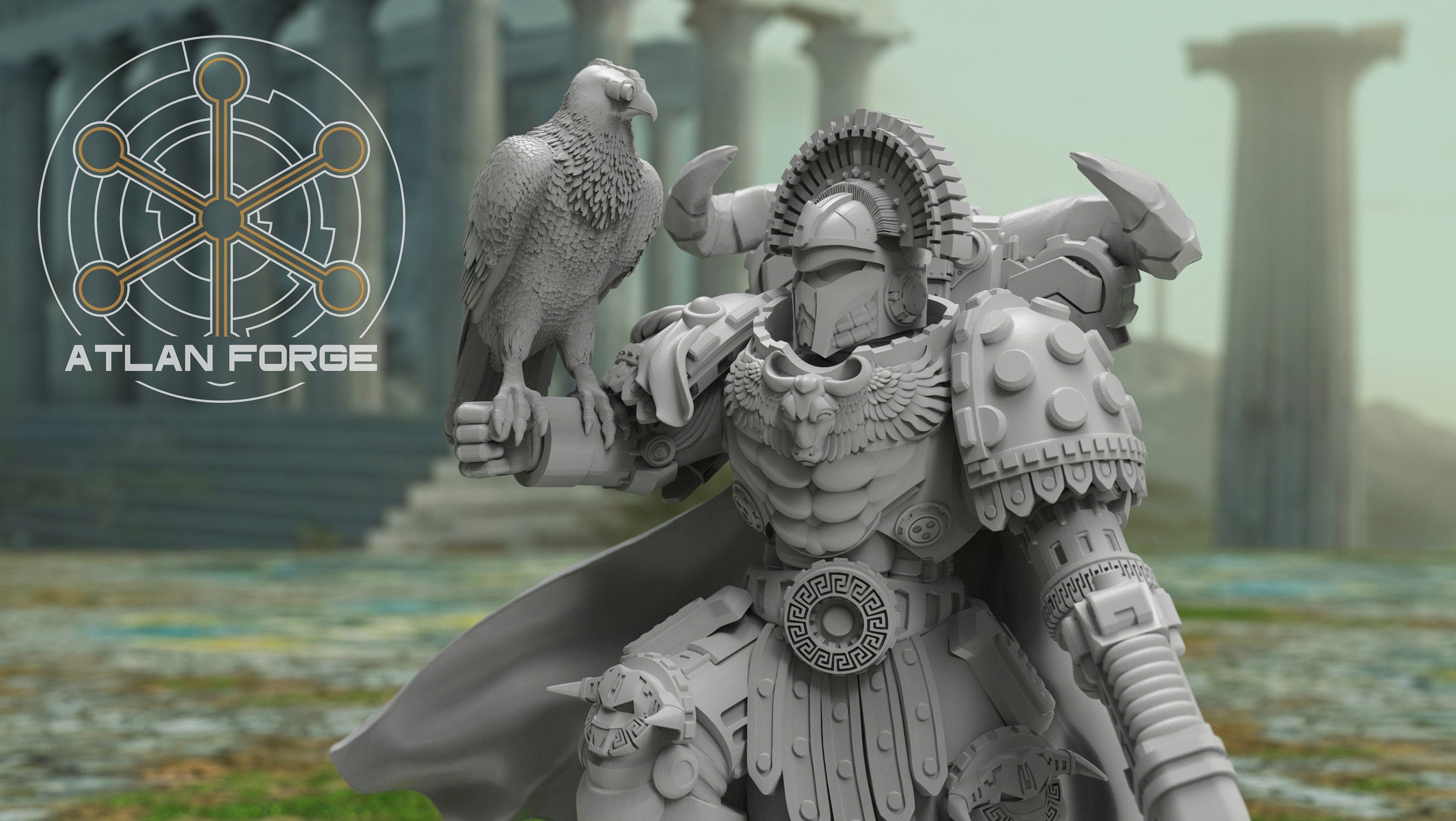 Hierax Minoan Commander 32mm Resin Miniature – Fantasy Hero for DnD and Wargaming