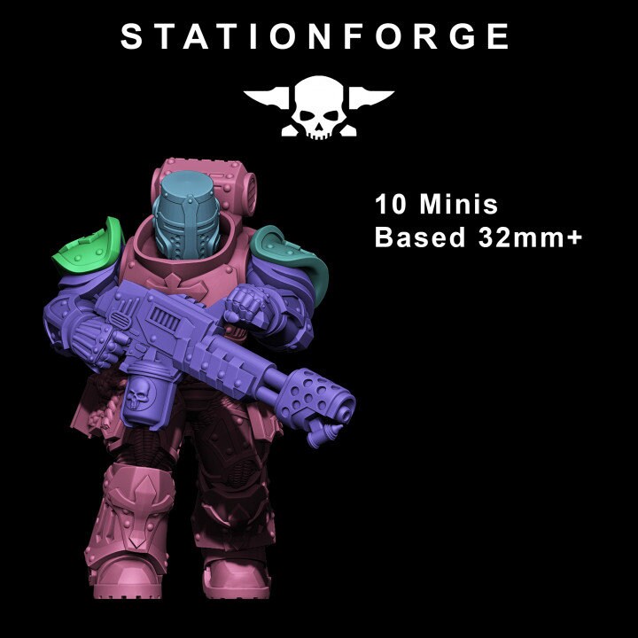 Socratis Zealots 32mm sci-fi fantasy miniature for tabletop games grimdark RPGs dnd wargaming miniature dungeons and dragons