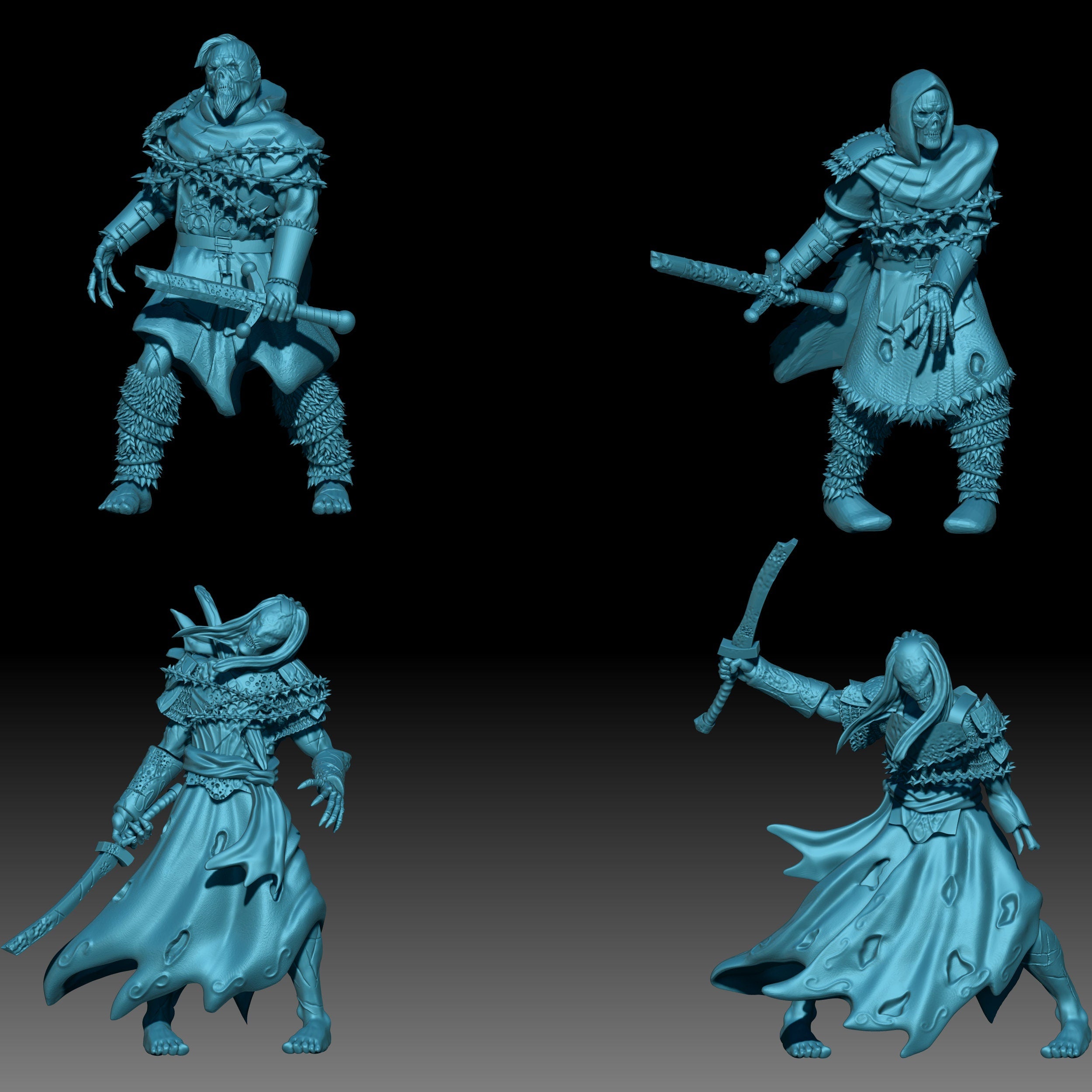 Terror Realm Spectres 28mm miniatures dnd gift fantasy miniatures dungeons and dragons minis wargaming miniatures tabletop