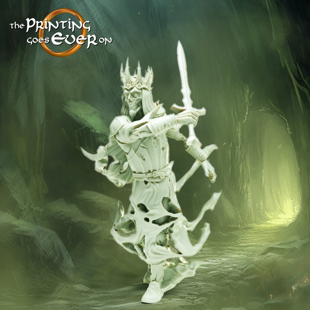 Ghost King Army of dead 28mm miniature dungeon and dragons fantasy wargaming miniature tabletop fantasy wargame miniature painting dnd