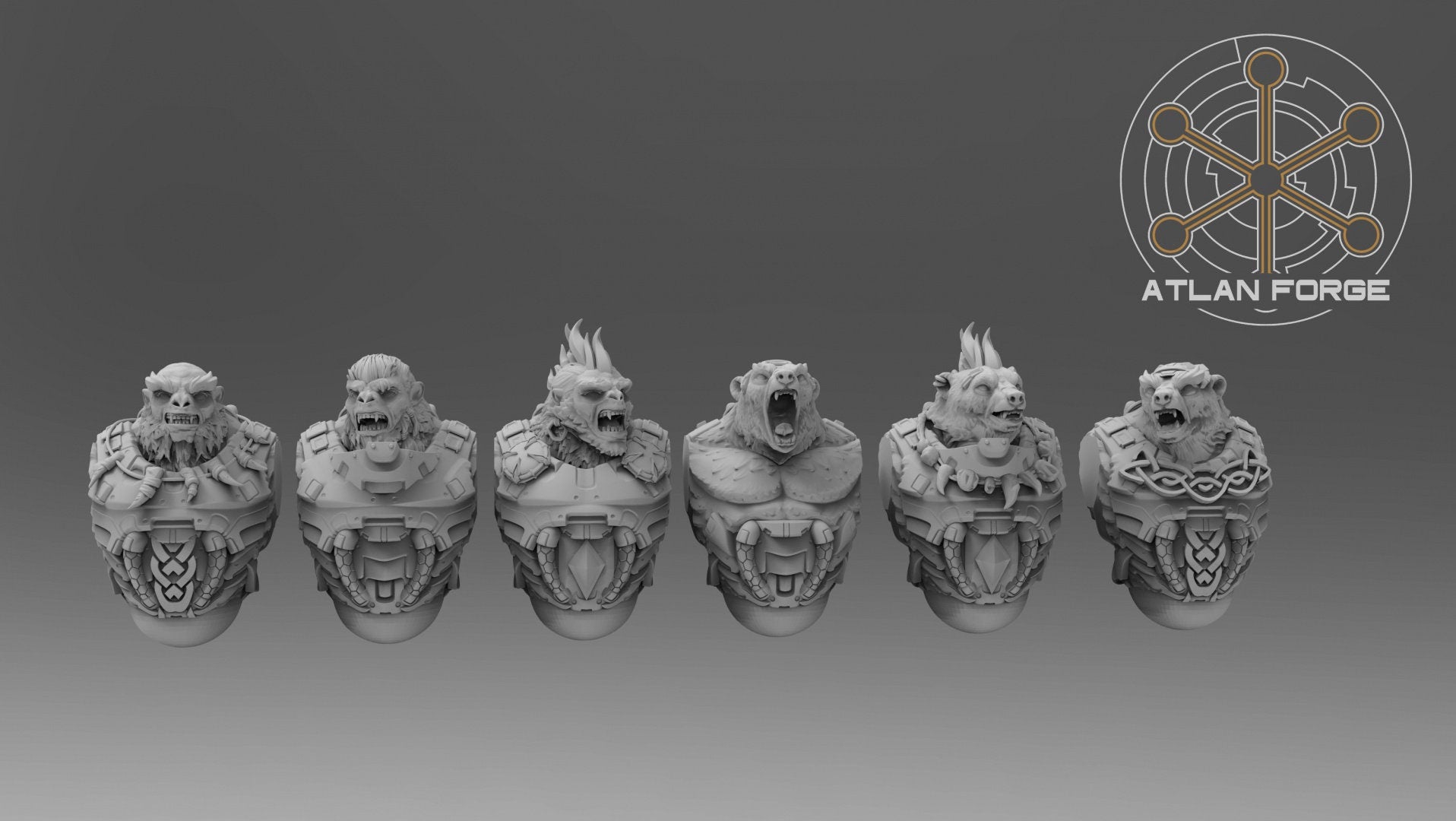 Asgardian Ursanthropes 32mm wargame miniatures fantasy dnd wargaming minis dungeons and dragons painting gift RPG tabletop minis