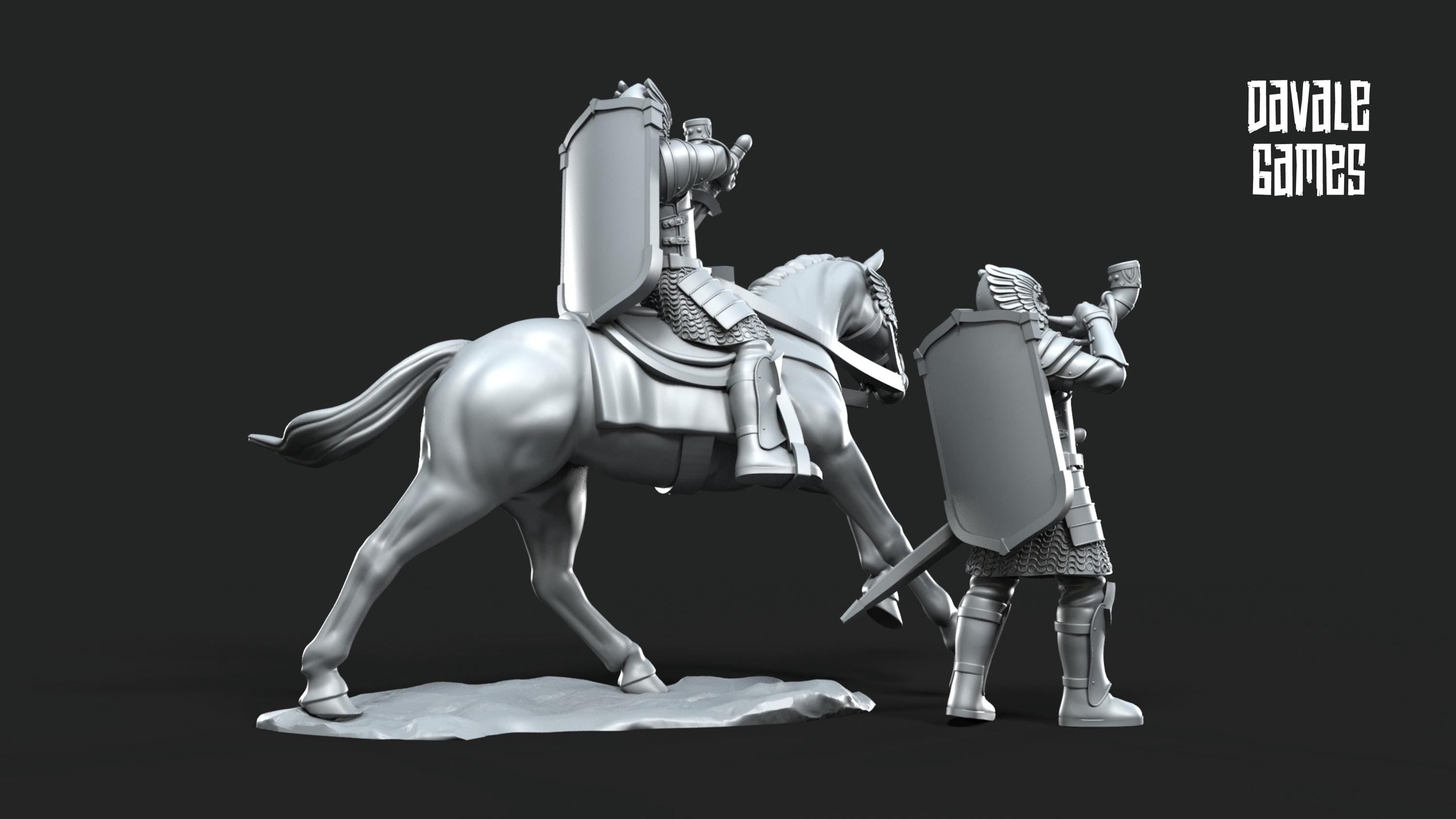 Grey Castle horn  28mm miniatures dnd minis fantasy miniatures dungeons and dragons painting wargaming miniatures tabletop