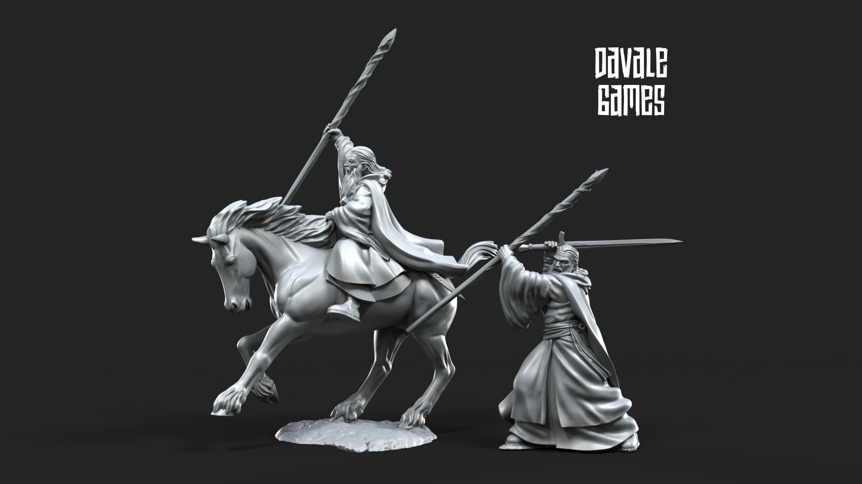 Gaënale the Mage White Light 28mm miniatures dnd minis fantasy miniatures dungeons and dragons painting wargaming miniatures tabletop