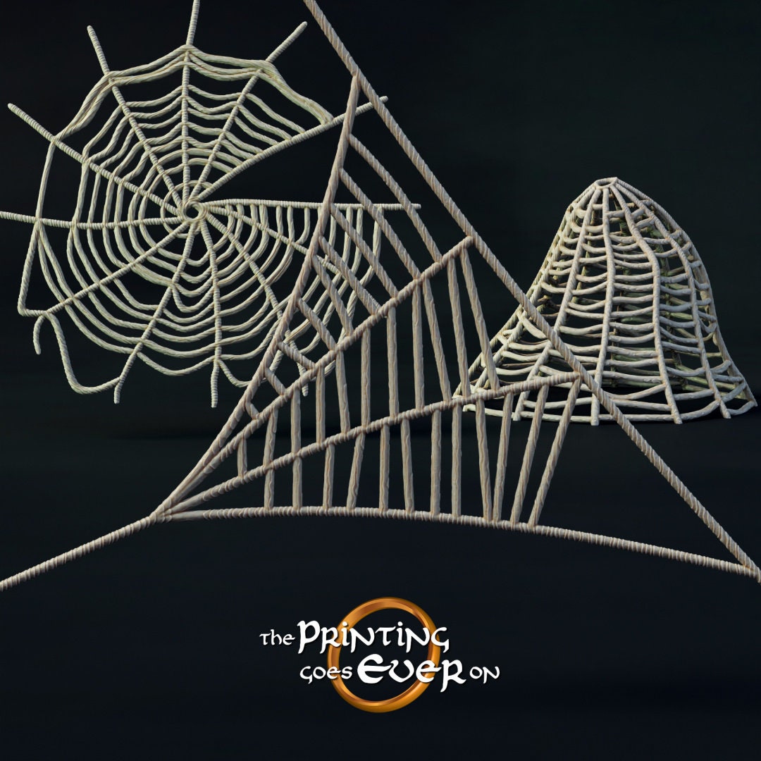 28mm Scatter Terrain cob webs tabletop fantasy wargaming miniature dnd dungeons and dragons pathfinder miniature for painting gift