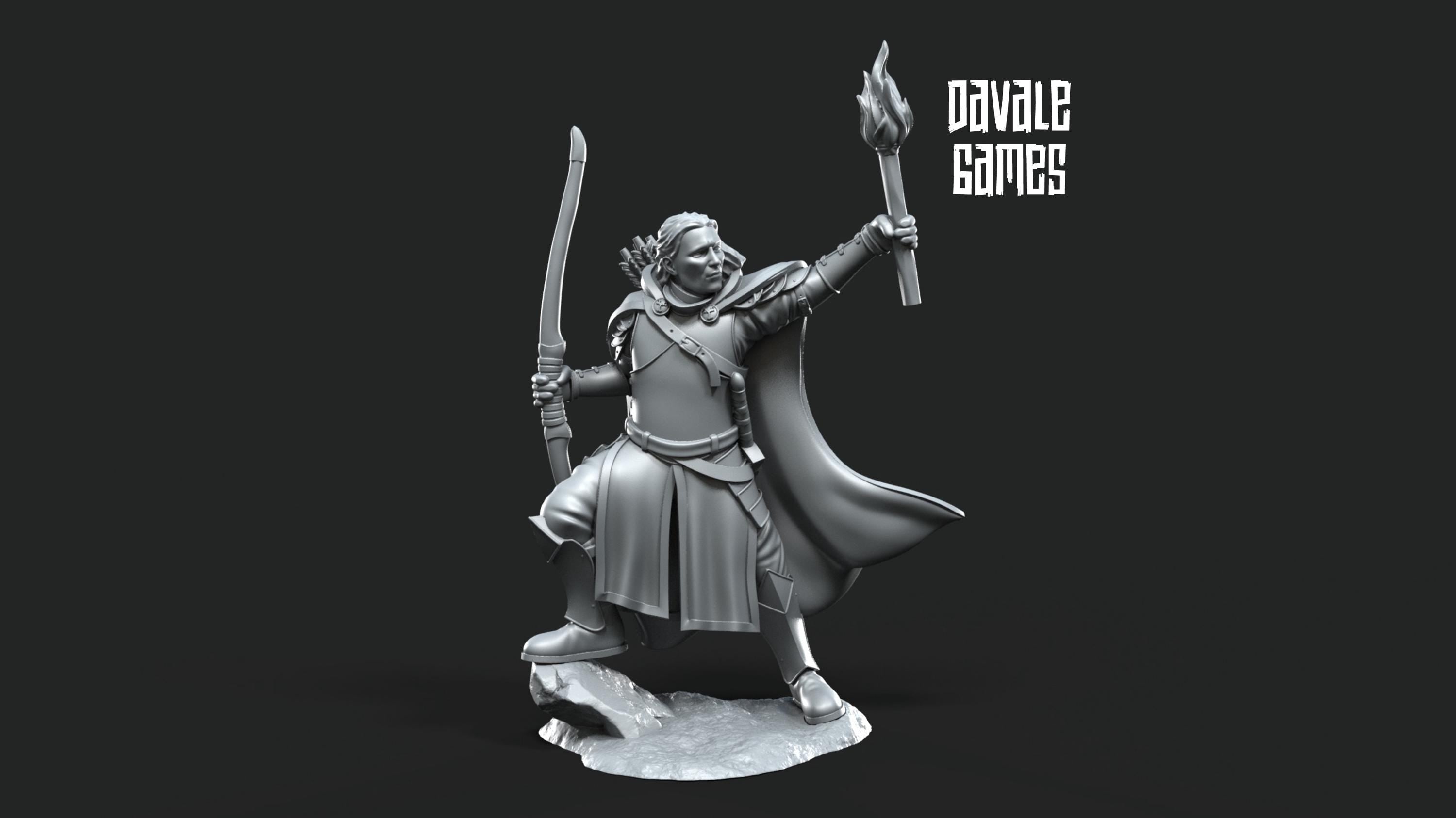 Berf Grey Castle Captain 28mm miniatures dnd minis fantasy miniatures dungeons and dragons painting wargaming miniatures tabletop