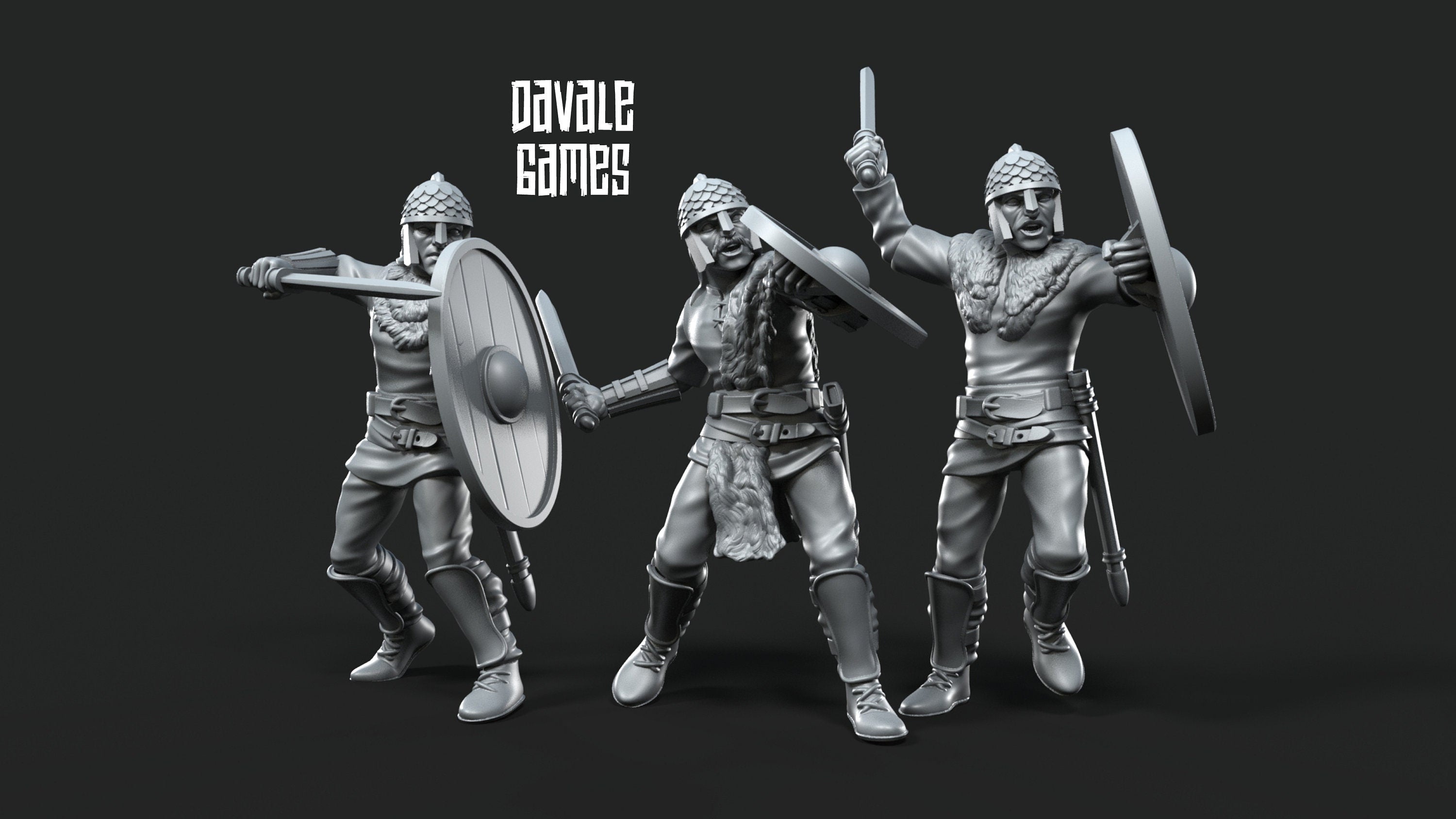 Gepids Soldiers 28mm miniatures dnd minis fantasy miniatures dungeons and dragons miniatures painting wargaming miniatures tabletop wargames