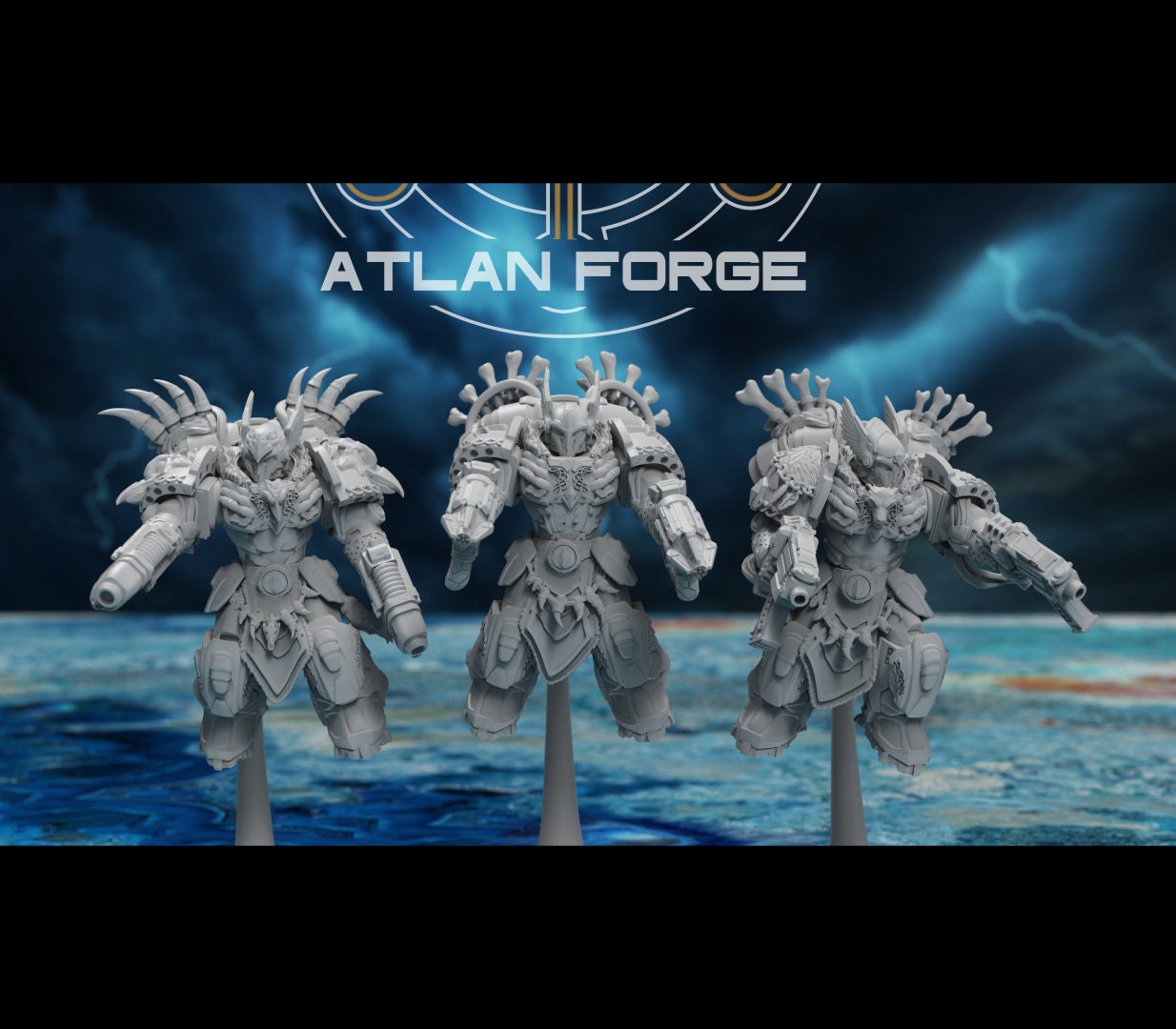 Asgardian Storm Aegis 32mm sci-fi fantasy miniature for tabletop games grimdark RPGs dnd wargaming miniature dungeons & dragons gift
