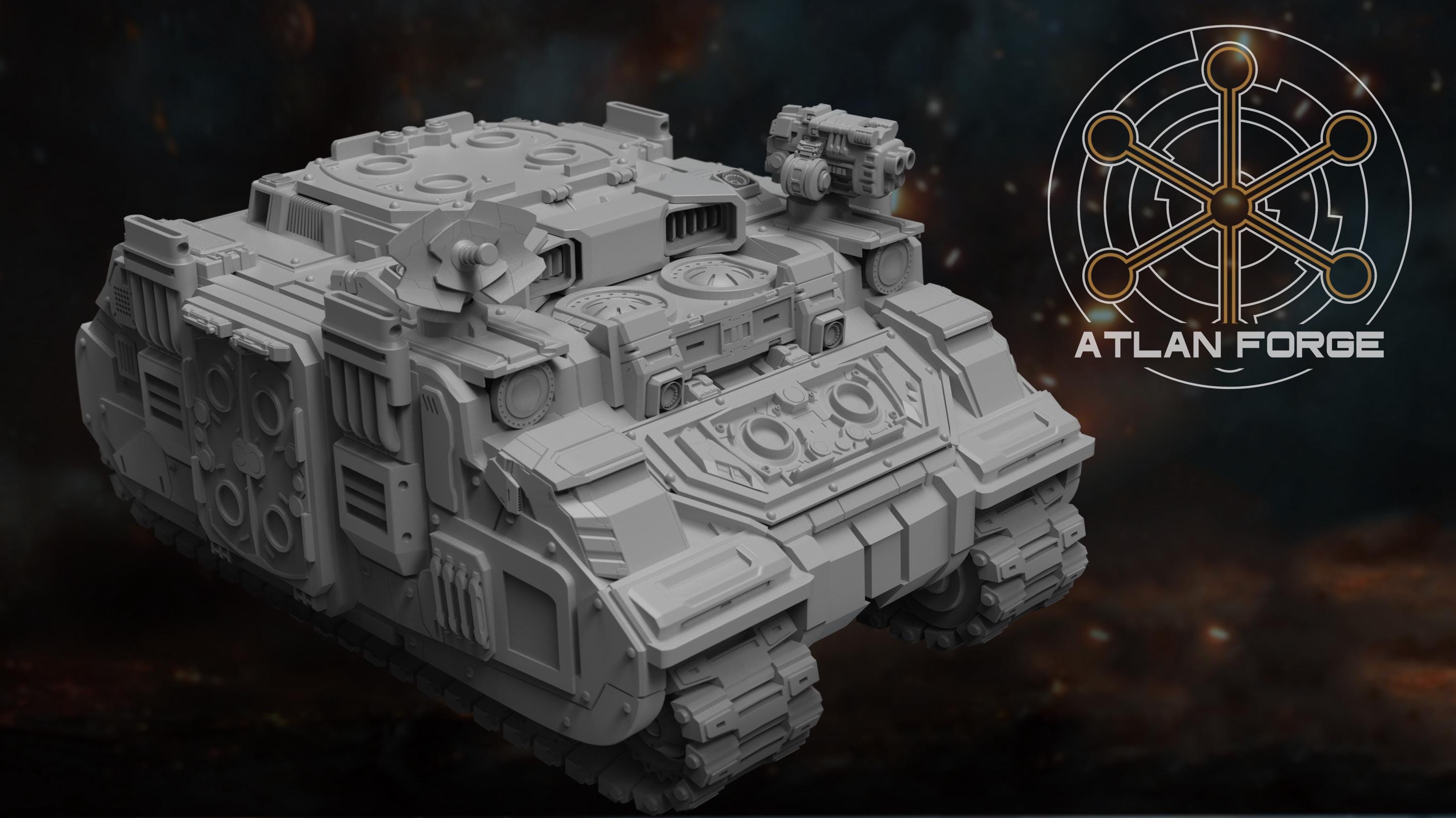 Arctodus Missile Vehicle 32mm sci-fi fantasy miniature for tabletop games grimdark RPGs dnd wargaming miniature dungeons and dragons