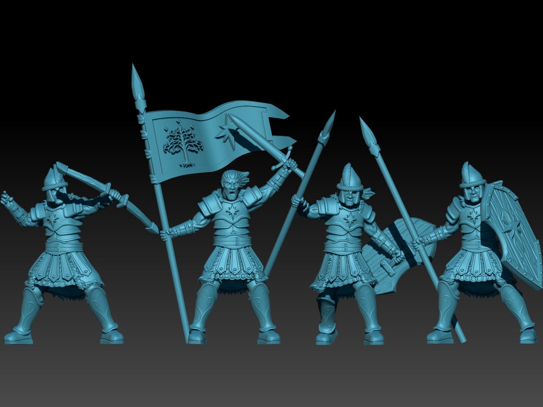 Northern warriors warband 28mm miniatures dnd mini wargaming miniatures dungeon and dragons miniatures for painting fantasy miniatures