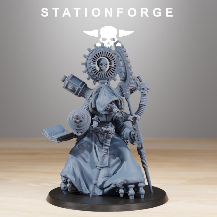 Scavenger Cultist Leader 32mm sci-fi fantasy miniature for tabletop games grimdark RPGs dnd wargaming miniature dungeons and dragons