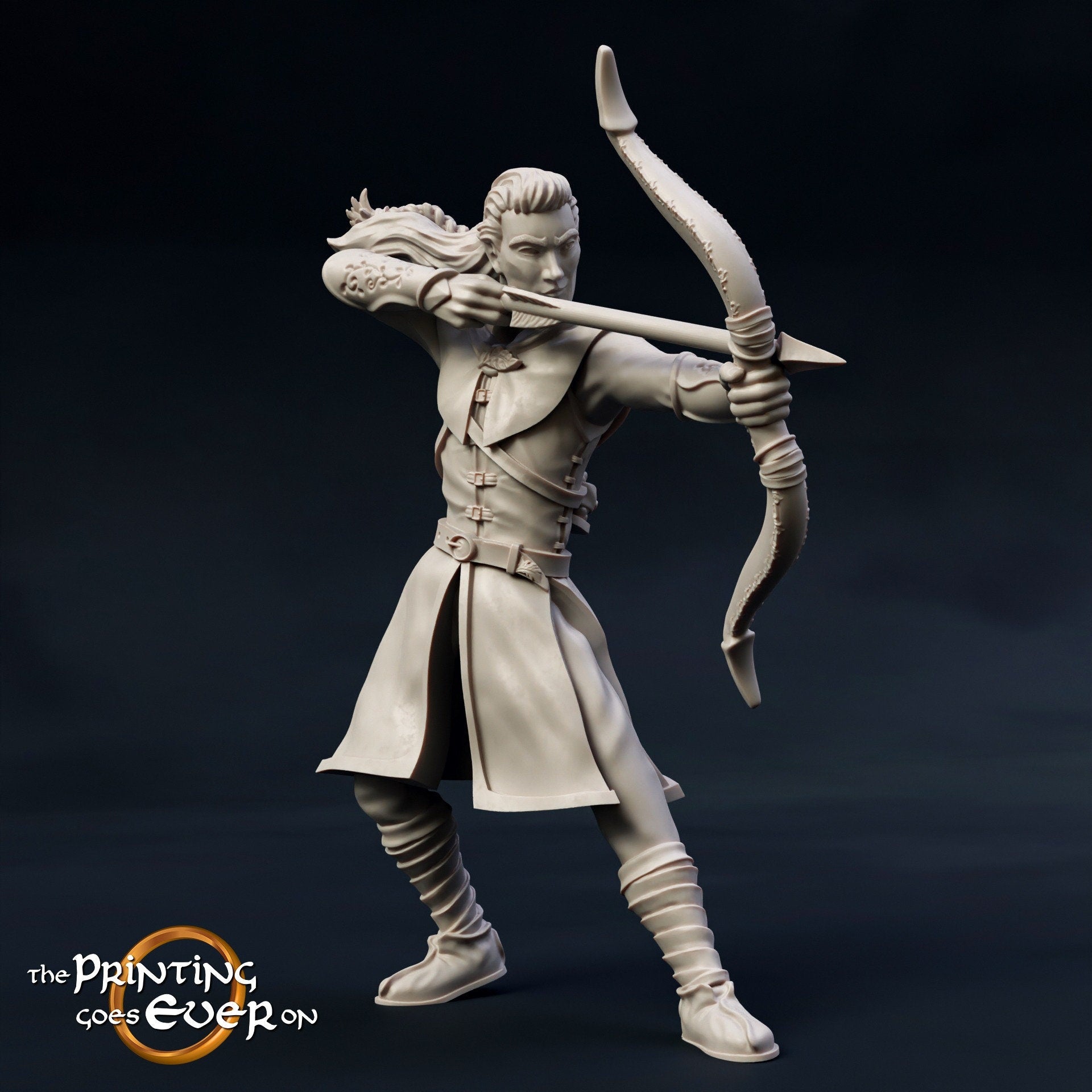 Laigalad Wood Elf Archer hero dnd fantasy tabletop wargames Miniature