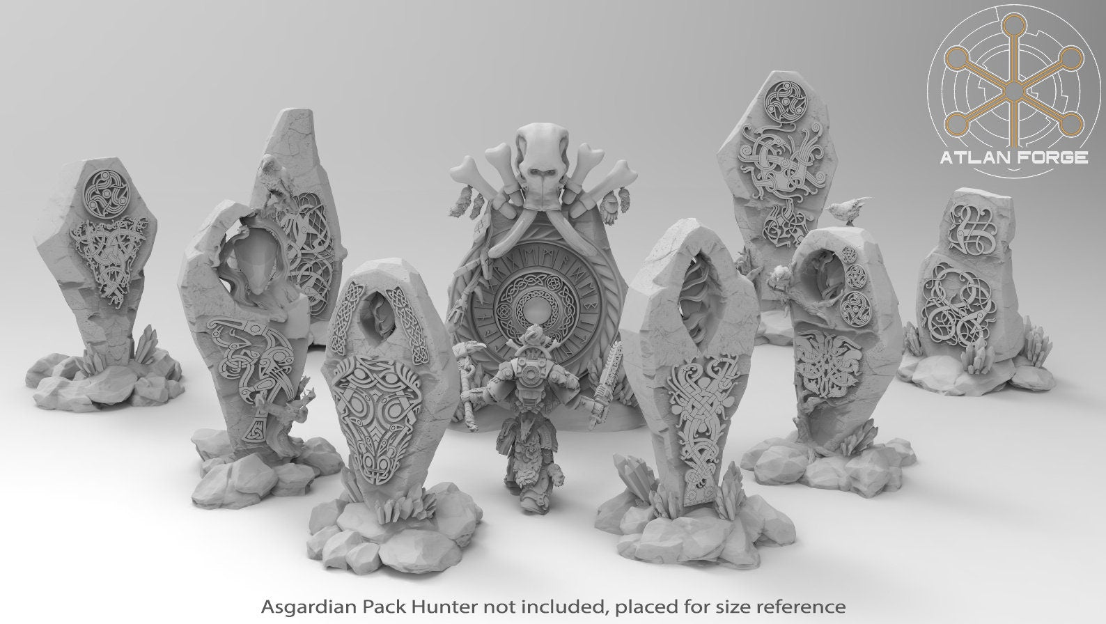 Asgardian Runestones Terrain 32mm wargaming fantasy Scatter Terrain dnd wargaming miniature terrain dungeons and dragons gift RPG tabletop