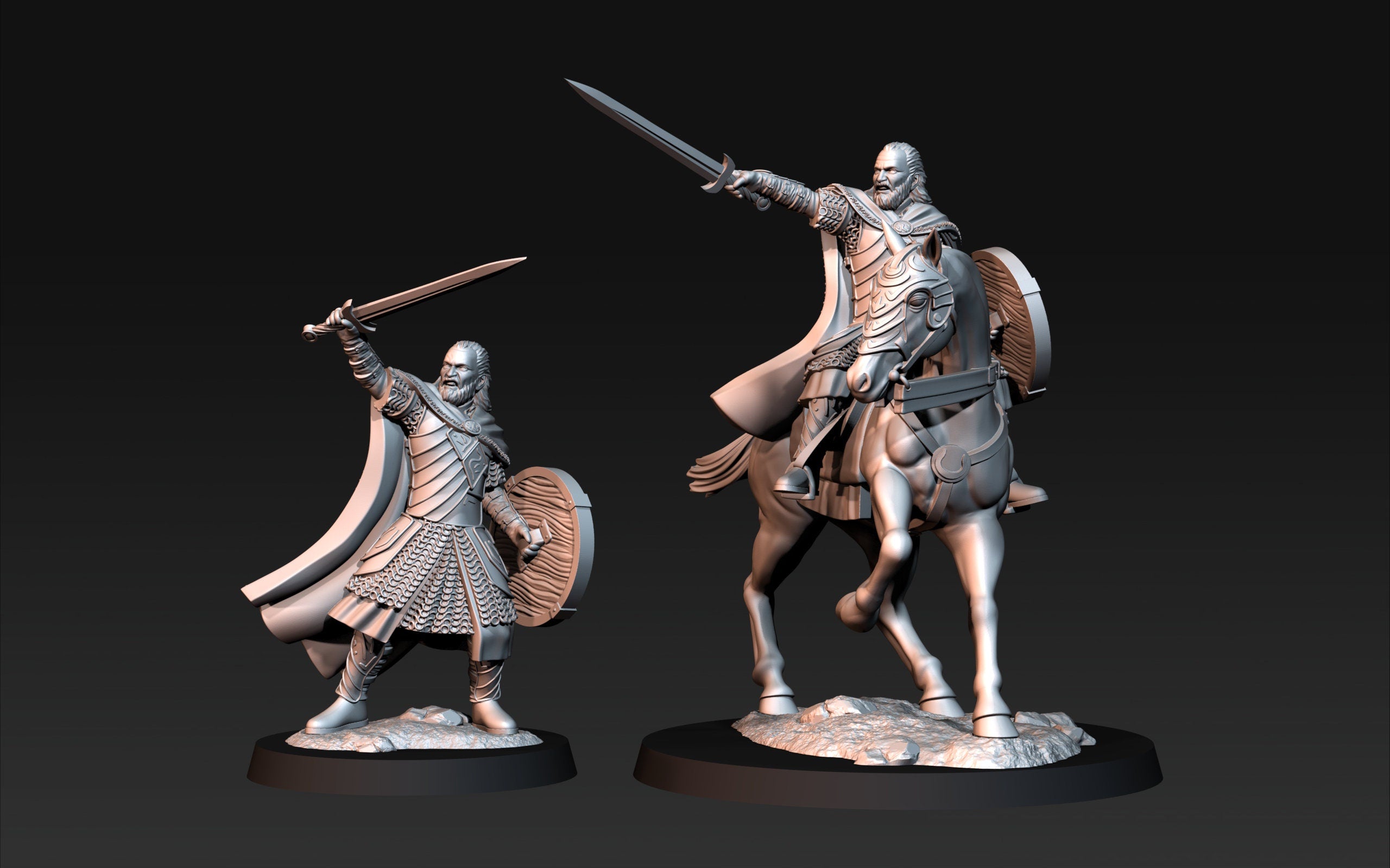 West Human King 28mm dnd miniature dungeon and dragons wargaming miniature tabletop wargame fantasy miniature for painting