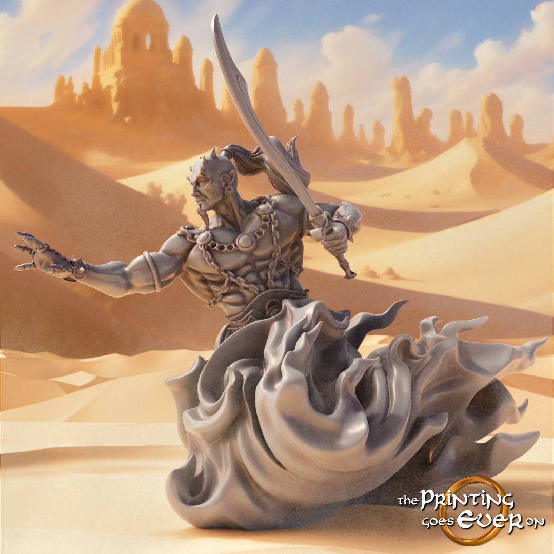 efreeti genie 28mm miniatures dnd minis fantasy miniatures dungeons and dragons miniatures  wargaming miniatures