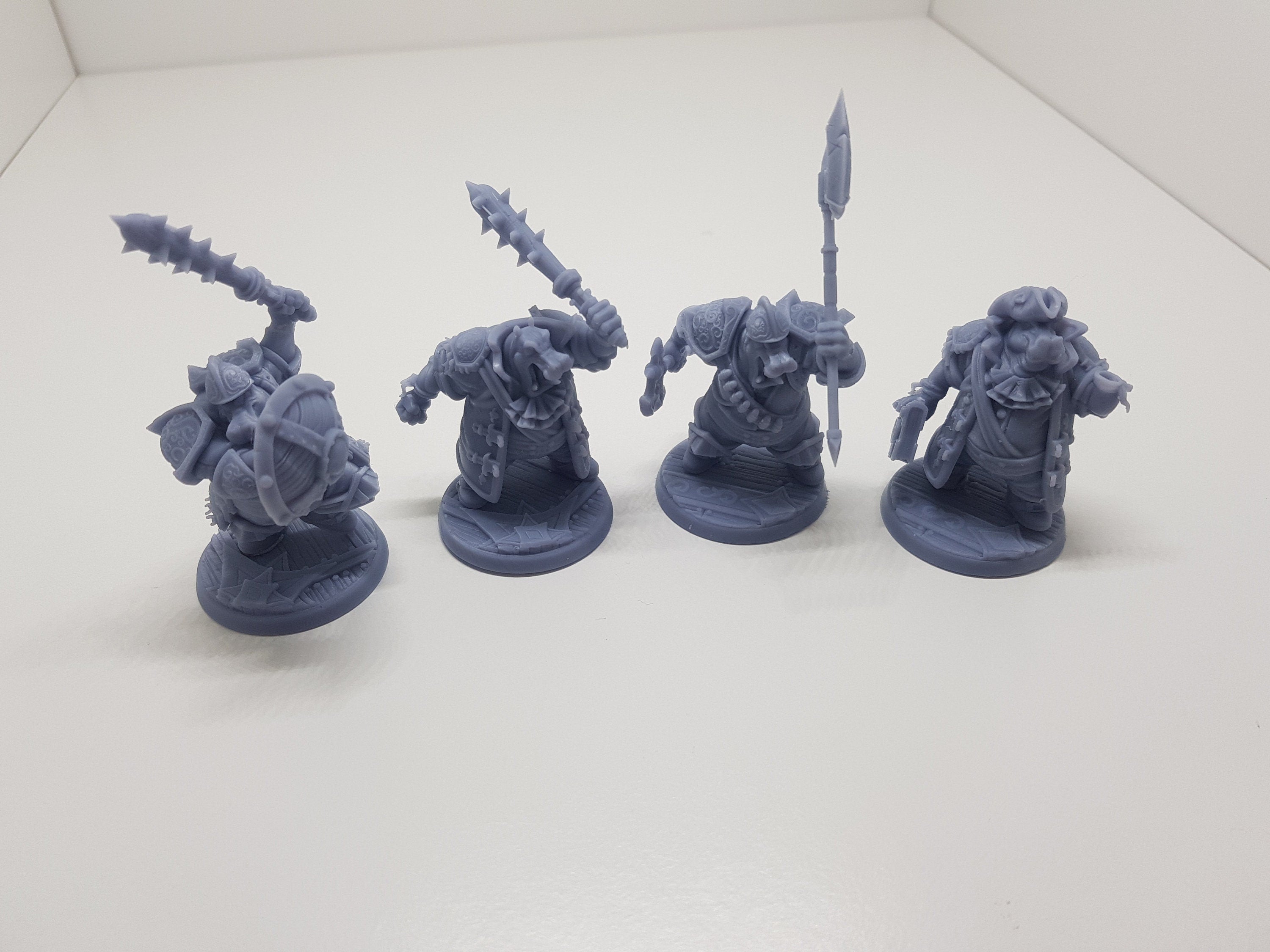 Hippo Boarding Infantry Tabletop RPG Wargames Fantasy D&D 32mm scale Miniature