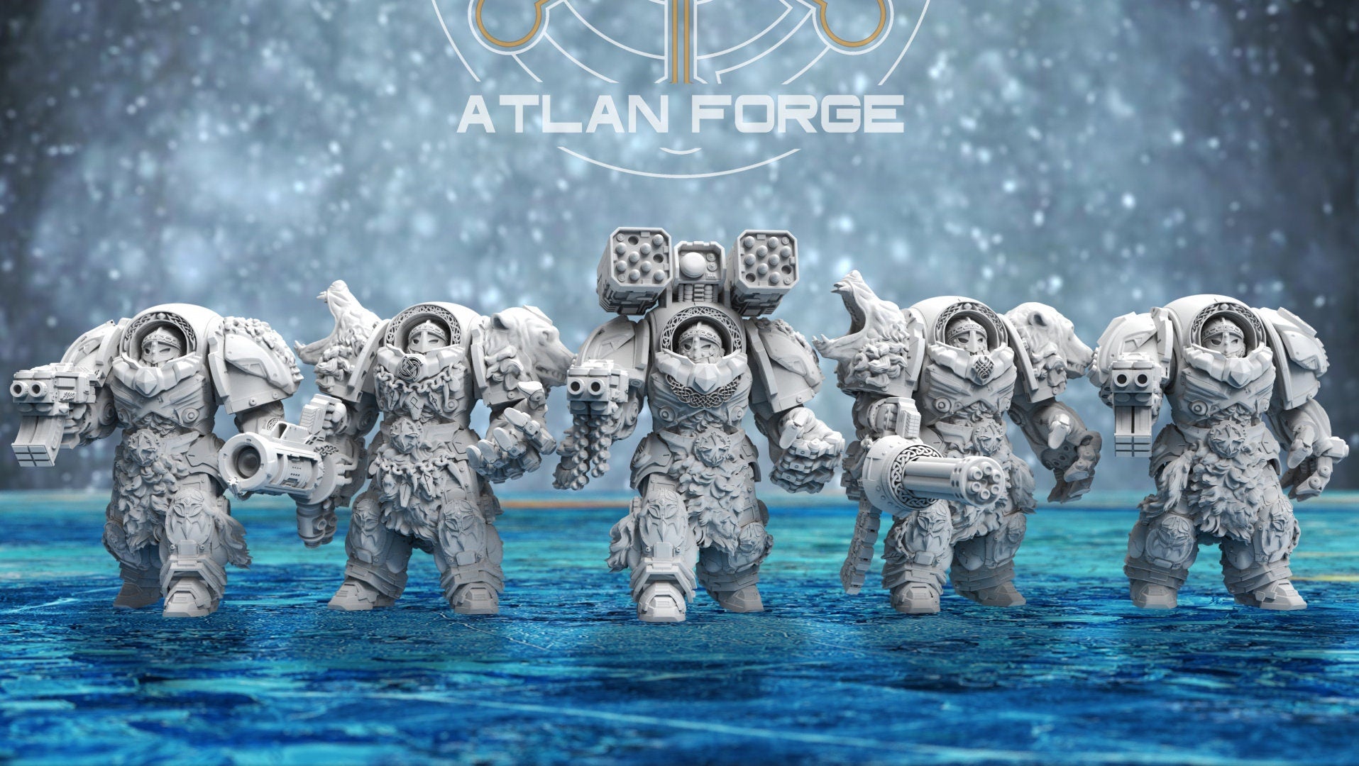 Asgardian Einherjar 32mm sci-fi fantasy miniature for tabletop games grimdark RPGs dnd wargaming miniature dungeons and dragons gift