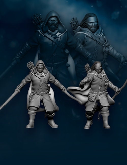 North Human rangers 28mm miniatures dnd minis fantasy miniatures dungeons and dragons miniatures painting wargaming miniatures tabletop