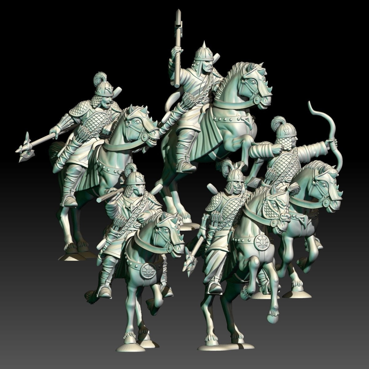 Chariot rider horsemen 28mm miniatures dnd minis fantasy miniatures dungeons and dragons miniatures  wargaming miniatures tabletop wargames