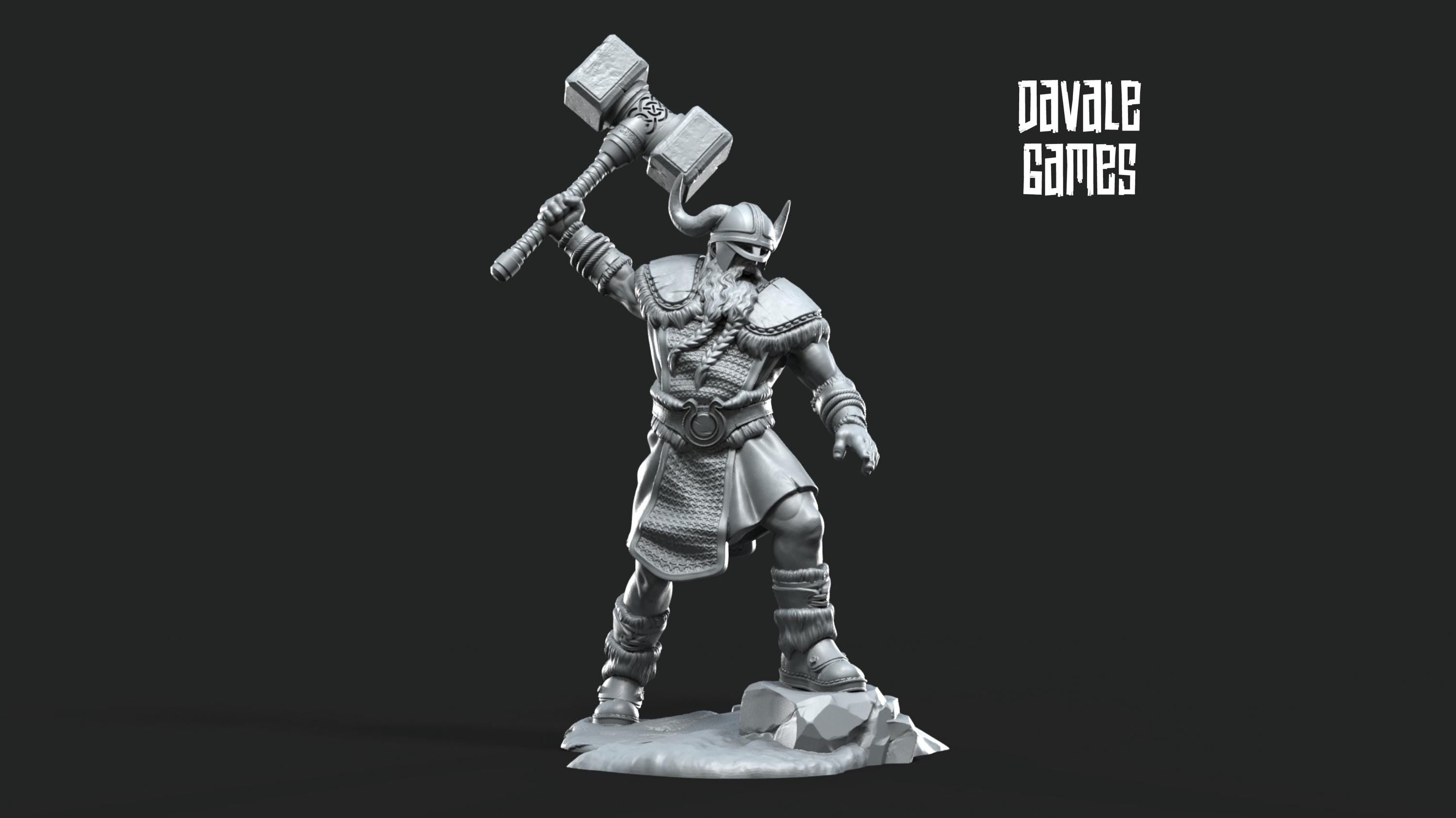 Hersir Viking Commander tribe 28mm miniatures dnd fantasy miniatures dungeons & dragons miniatures painting tabletop wargames